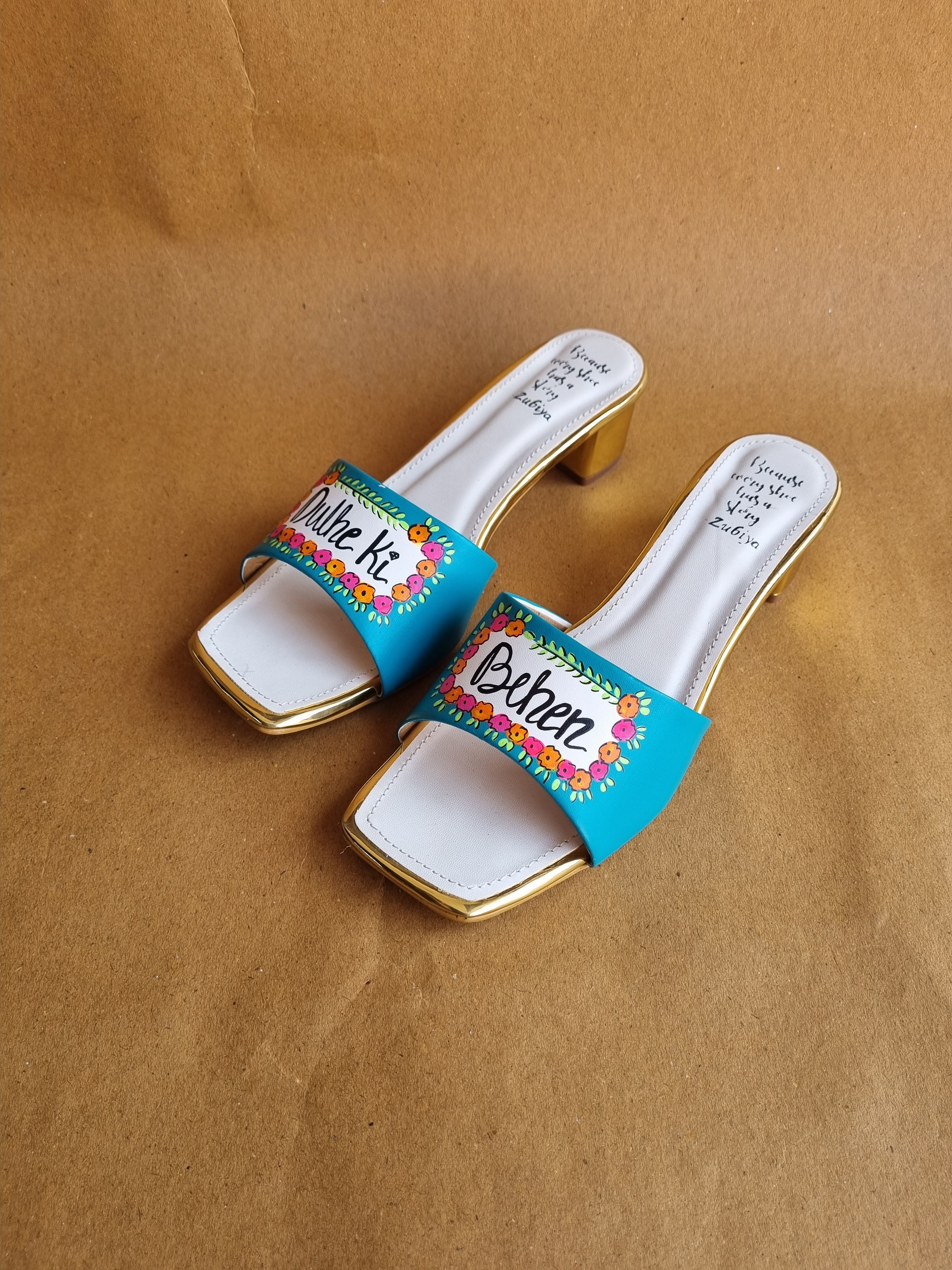 Teal blue Hot Ellie - Mein apni favorite hun heels