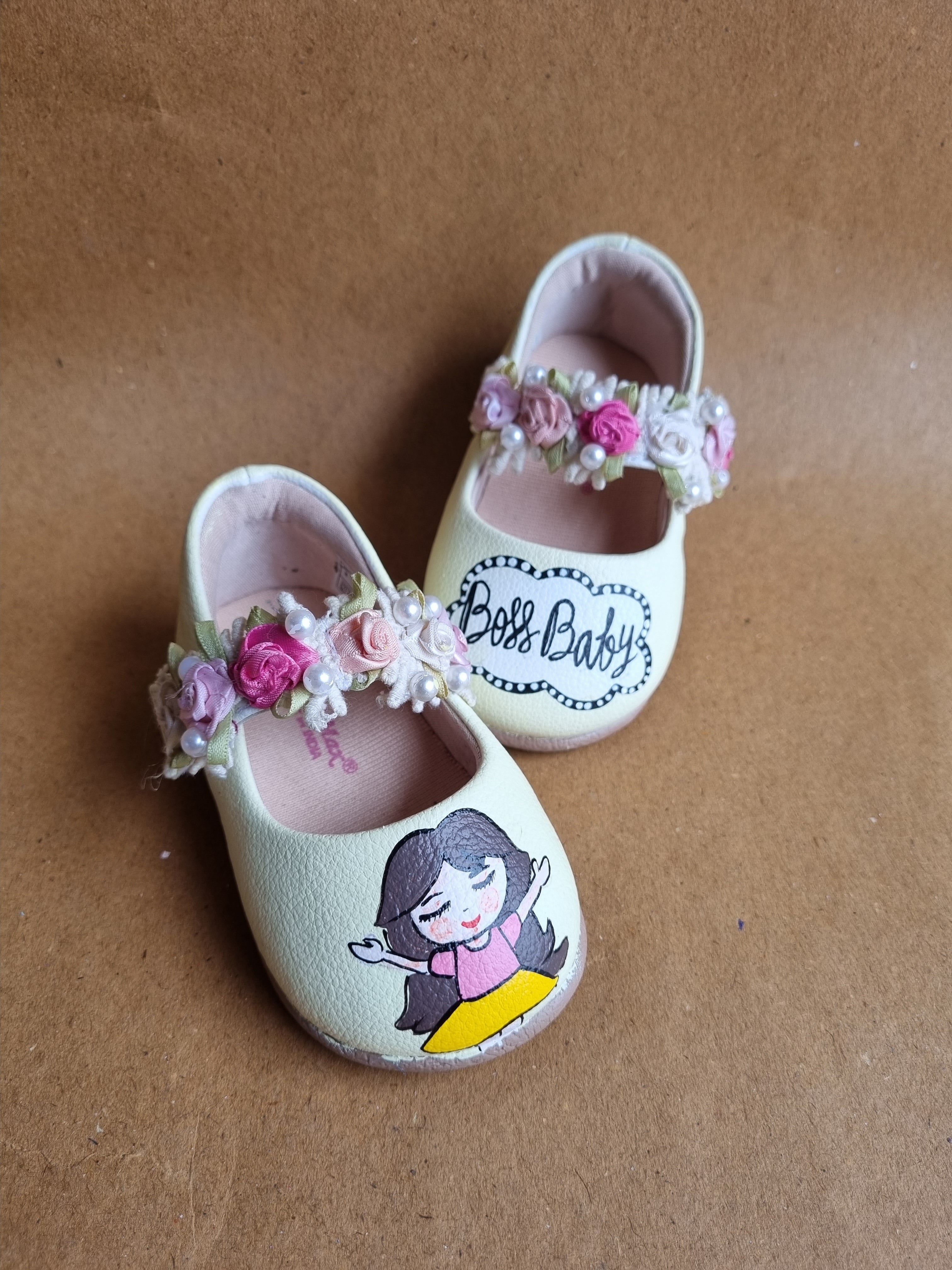 Lime yellow Closed boss baby sandals