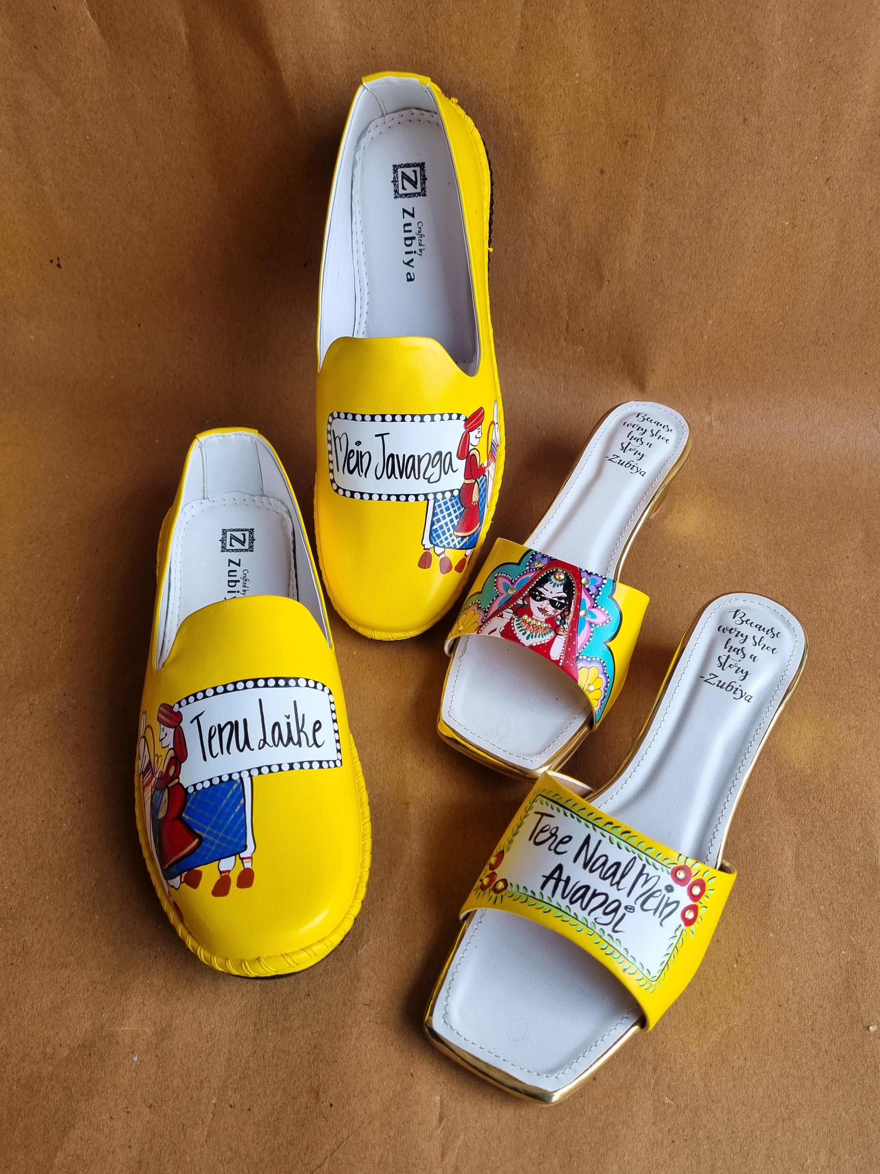 Yellow filmy swag couple combo