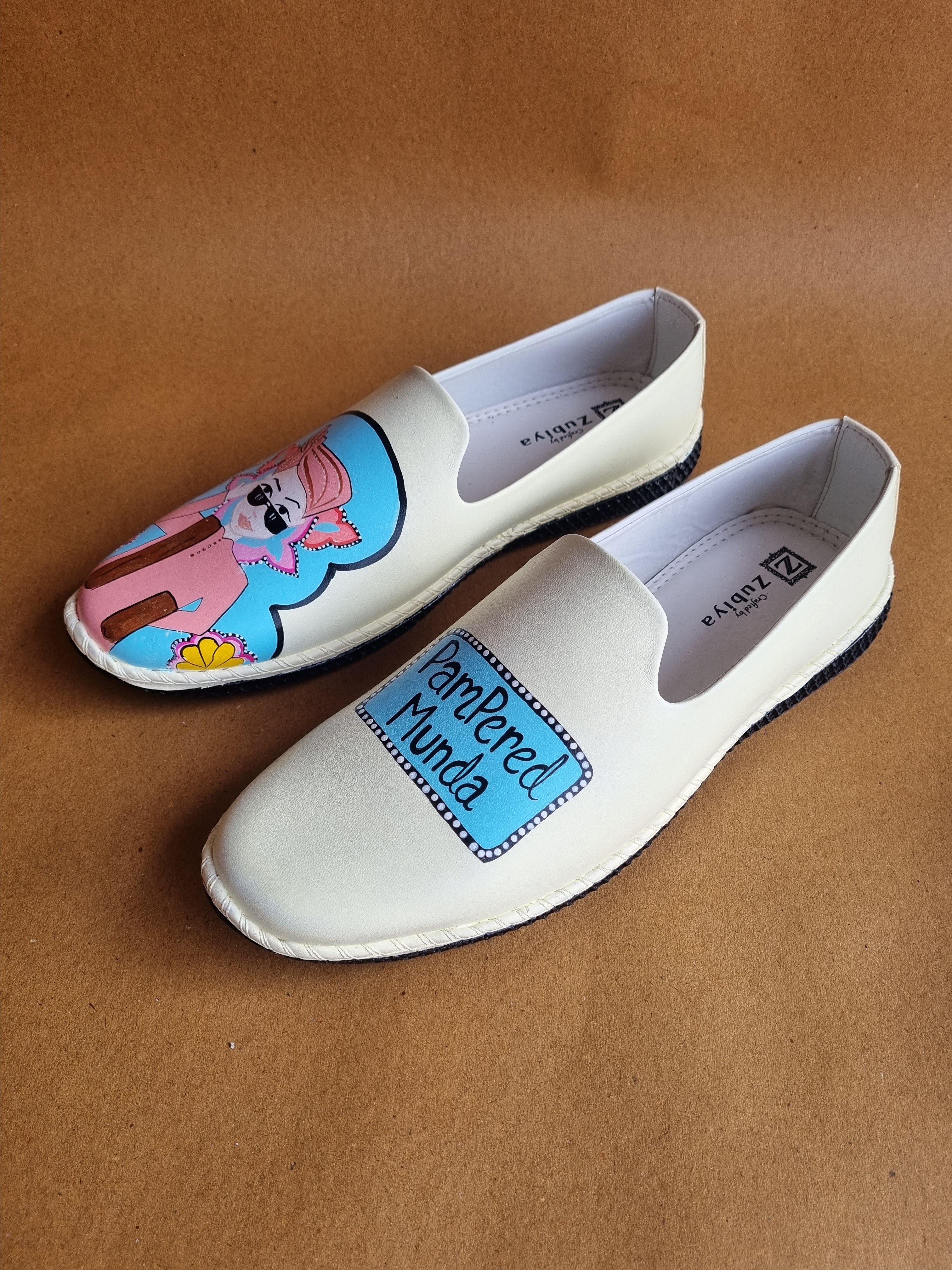 Beige  3”inch heels- mens mojri swag couple combo