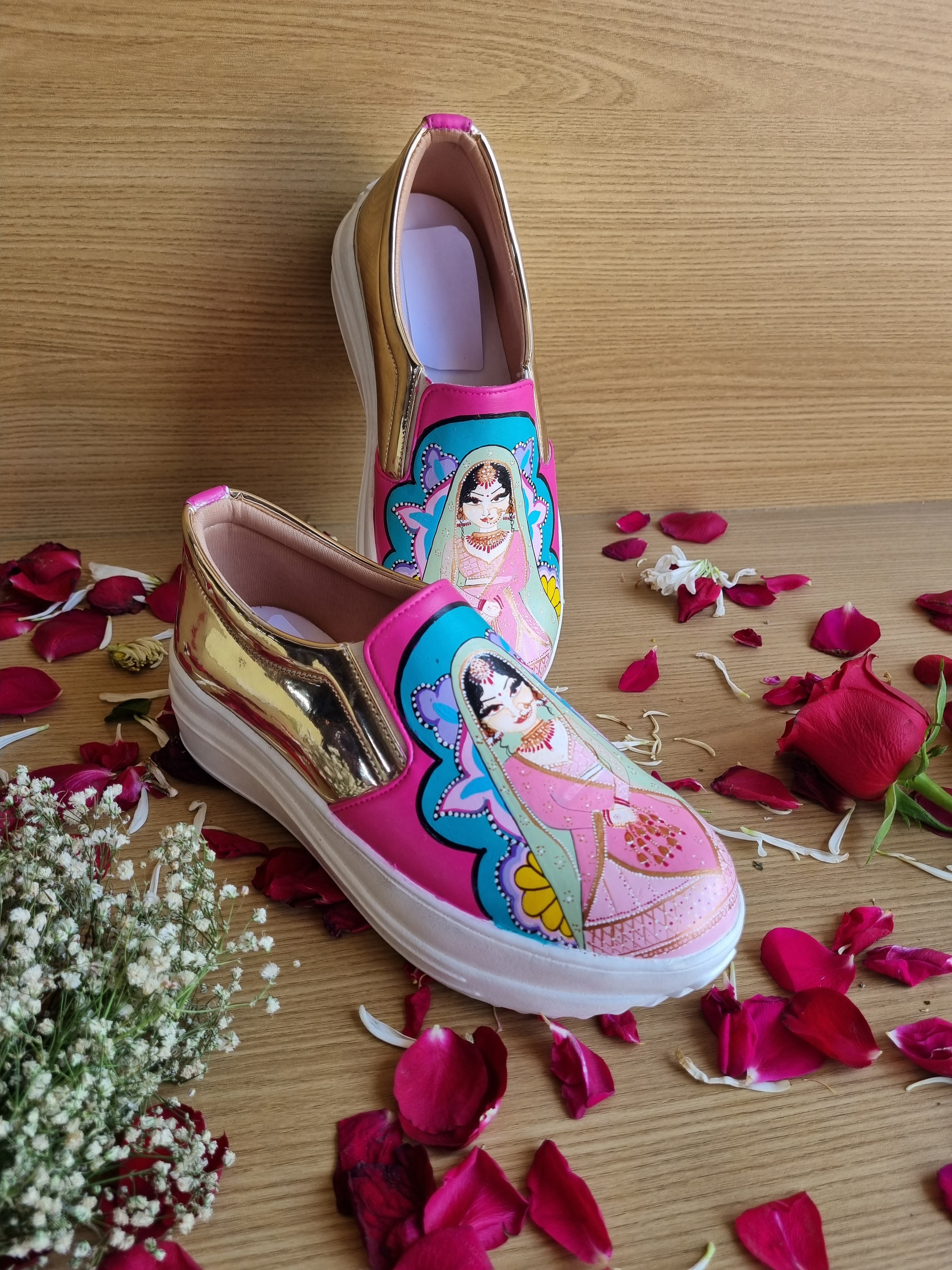 2 inch sneaker bridal heel