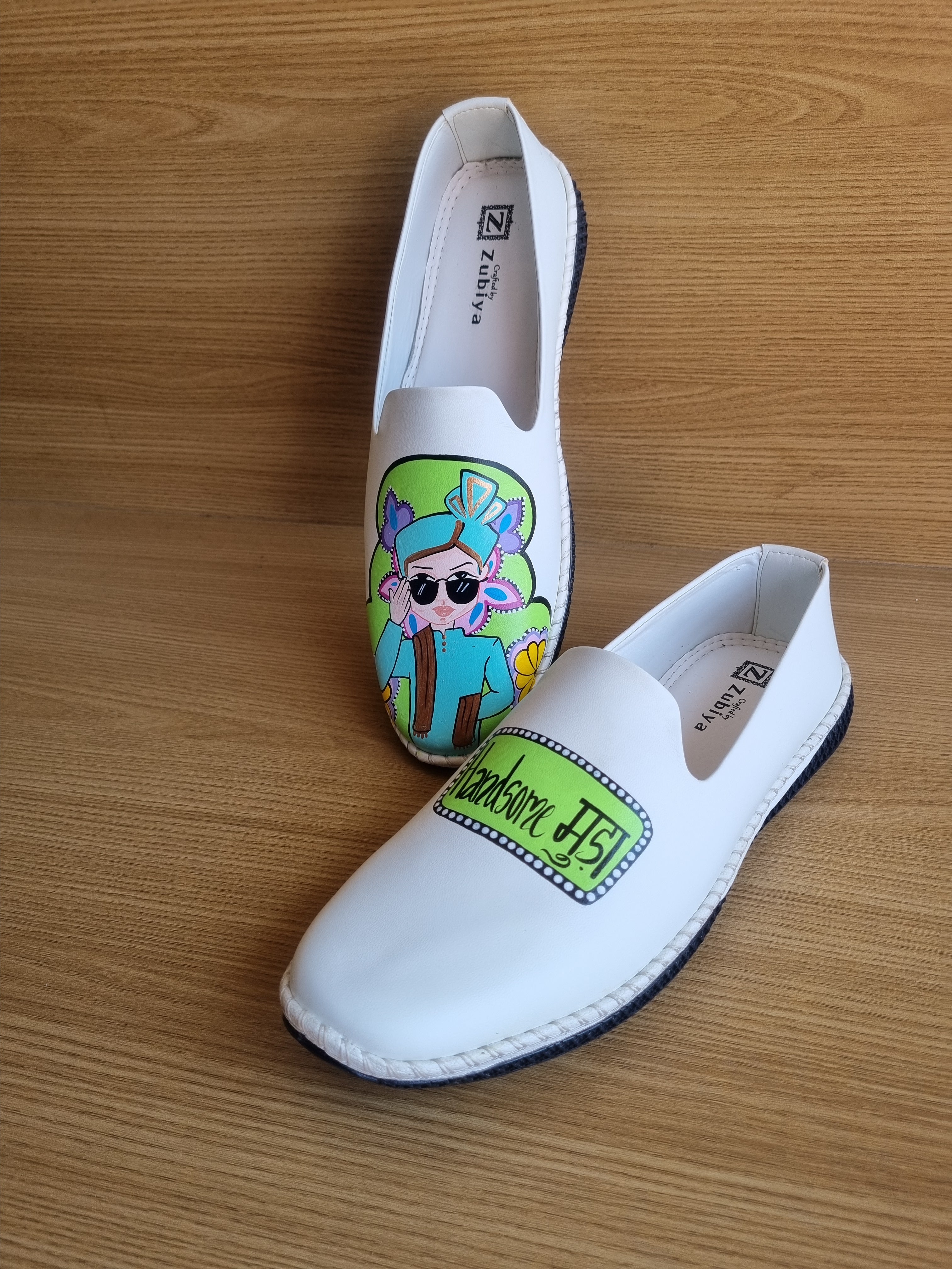 Lime green-white swag couple combo