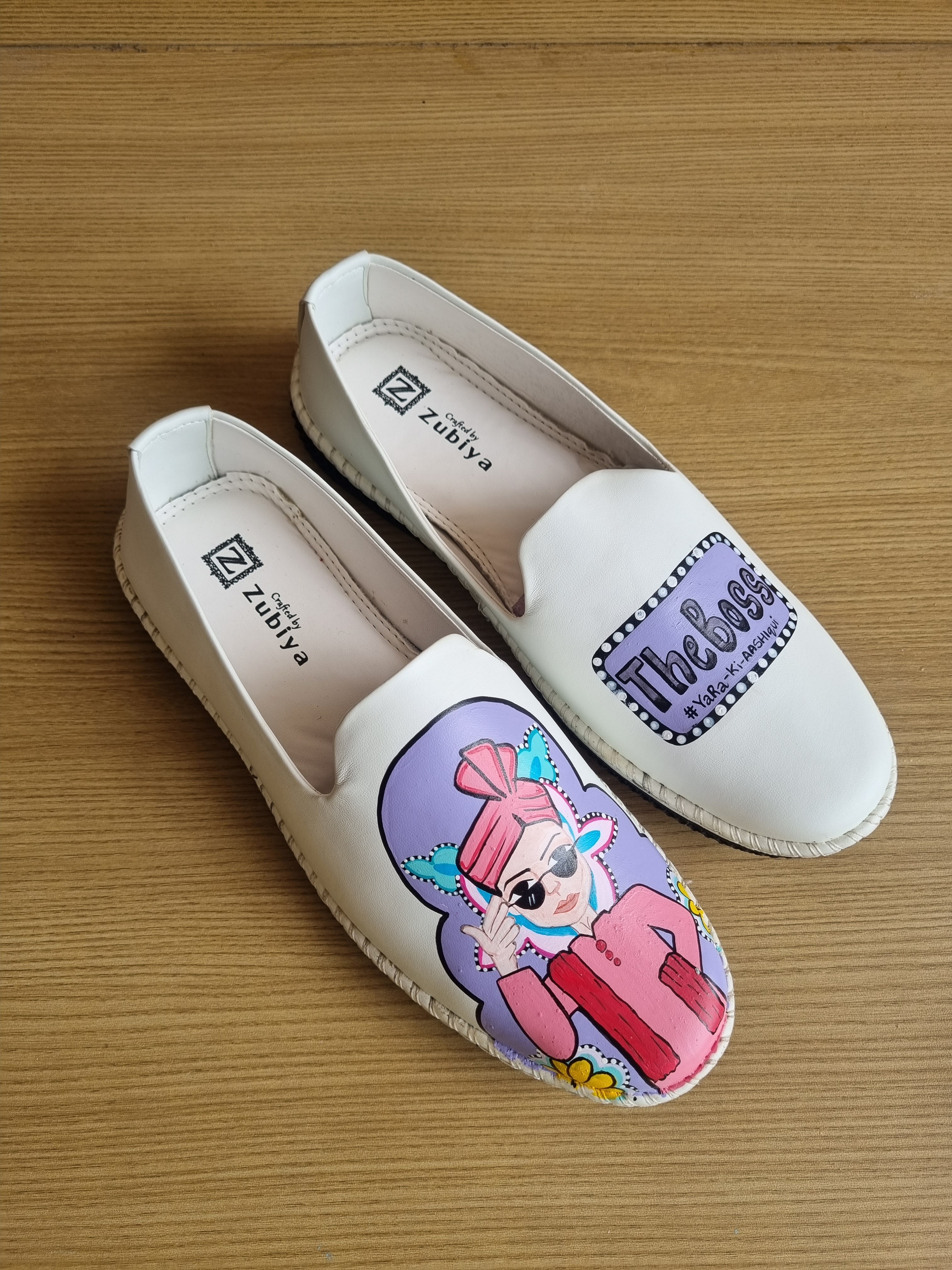 Lavender-White MOJRI  -heels couple combo