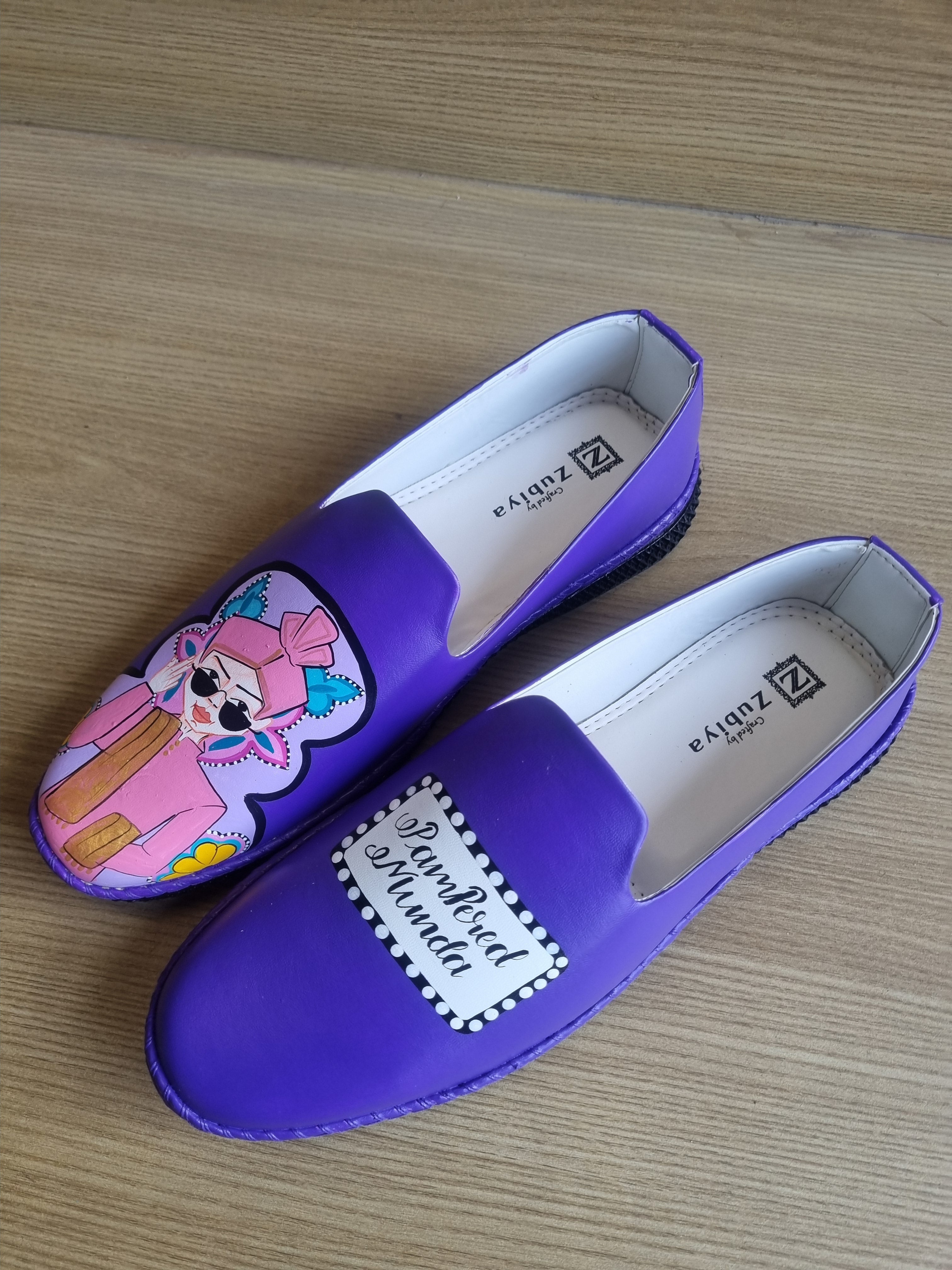 Bright purple swag-couple combo