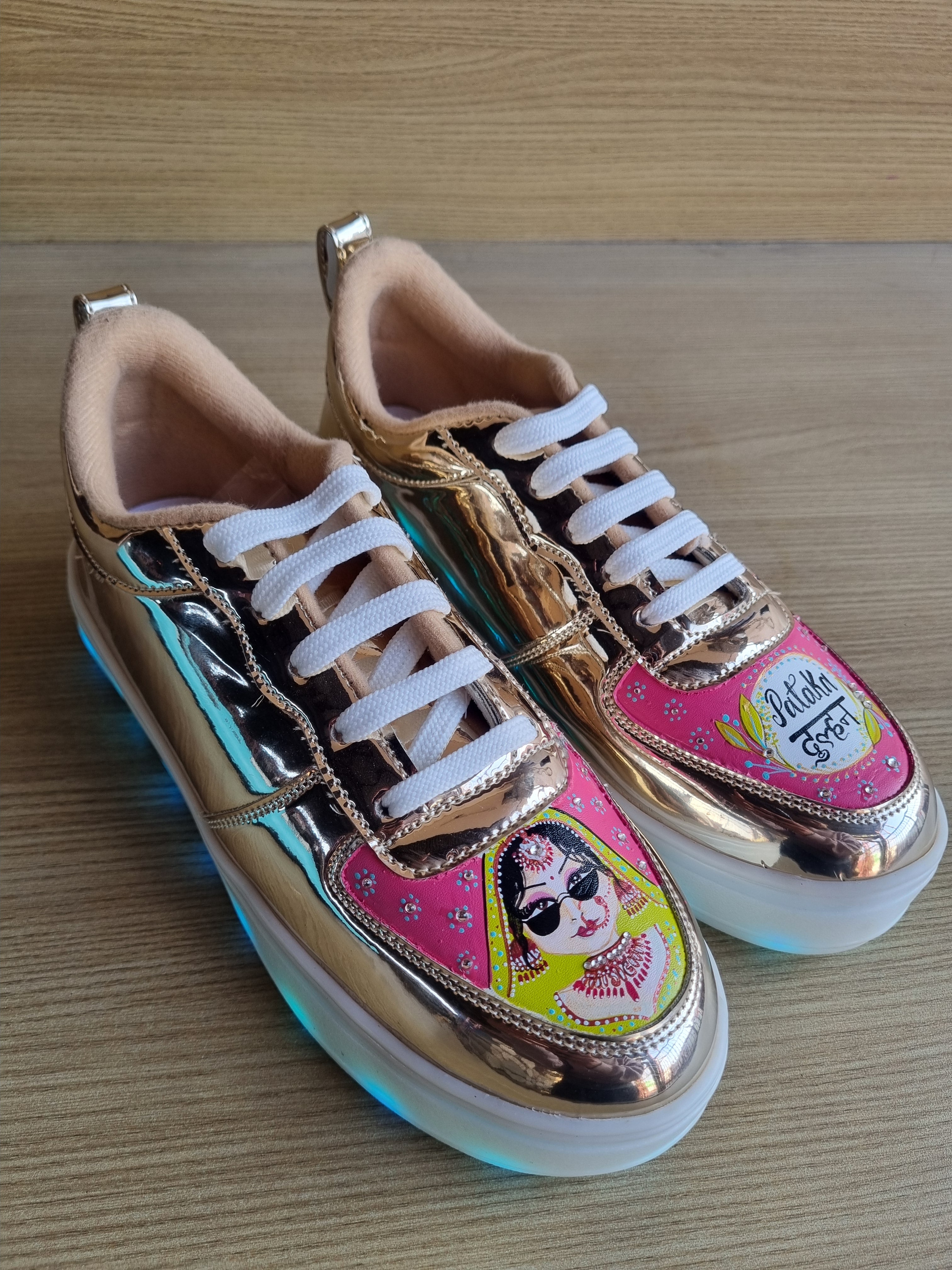 LED RECHARGEABLE GOLDEN BRIDAL  sneakers