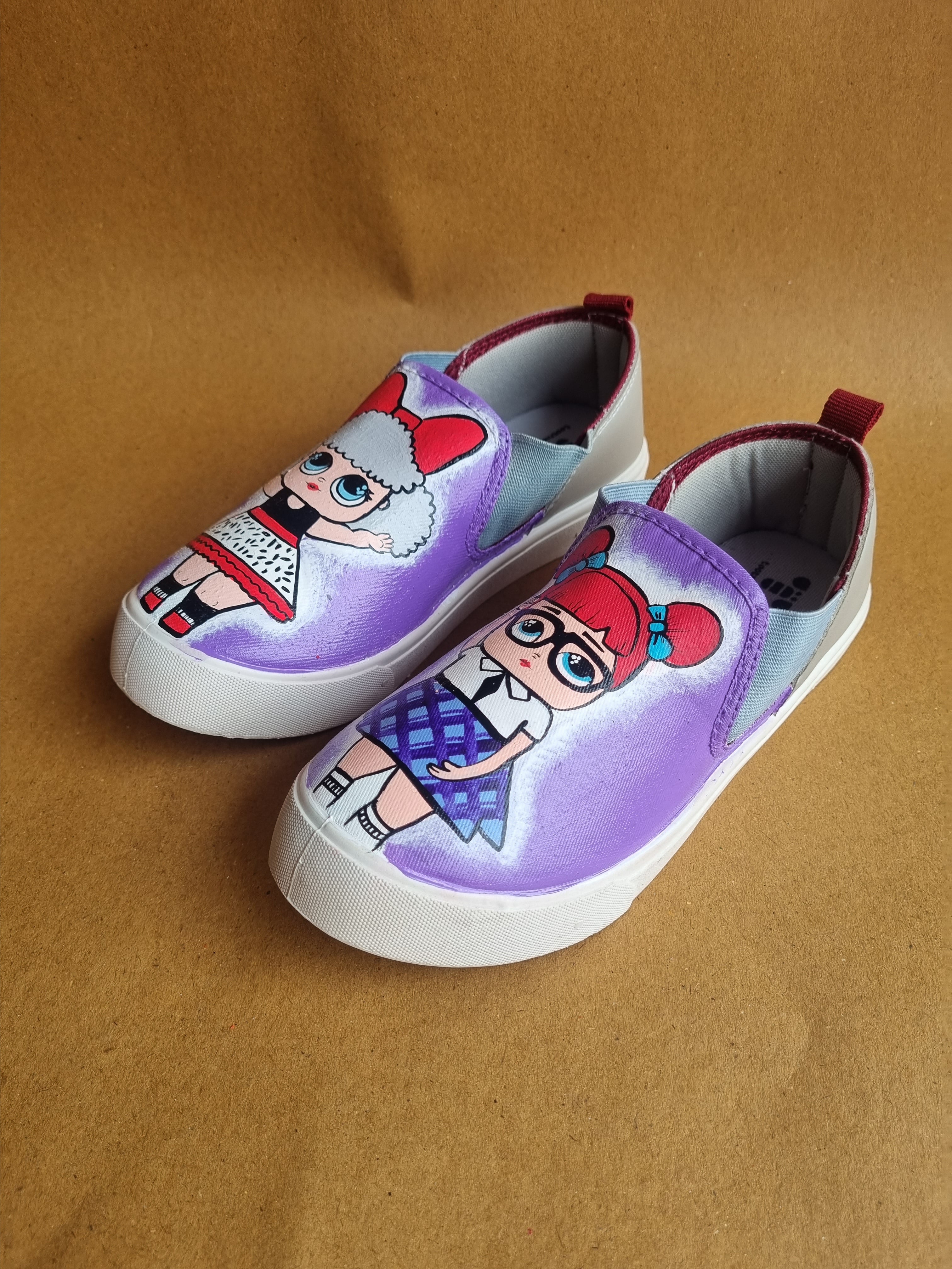 lol dolls lavender Slip-Ons