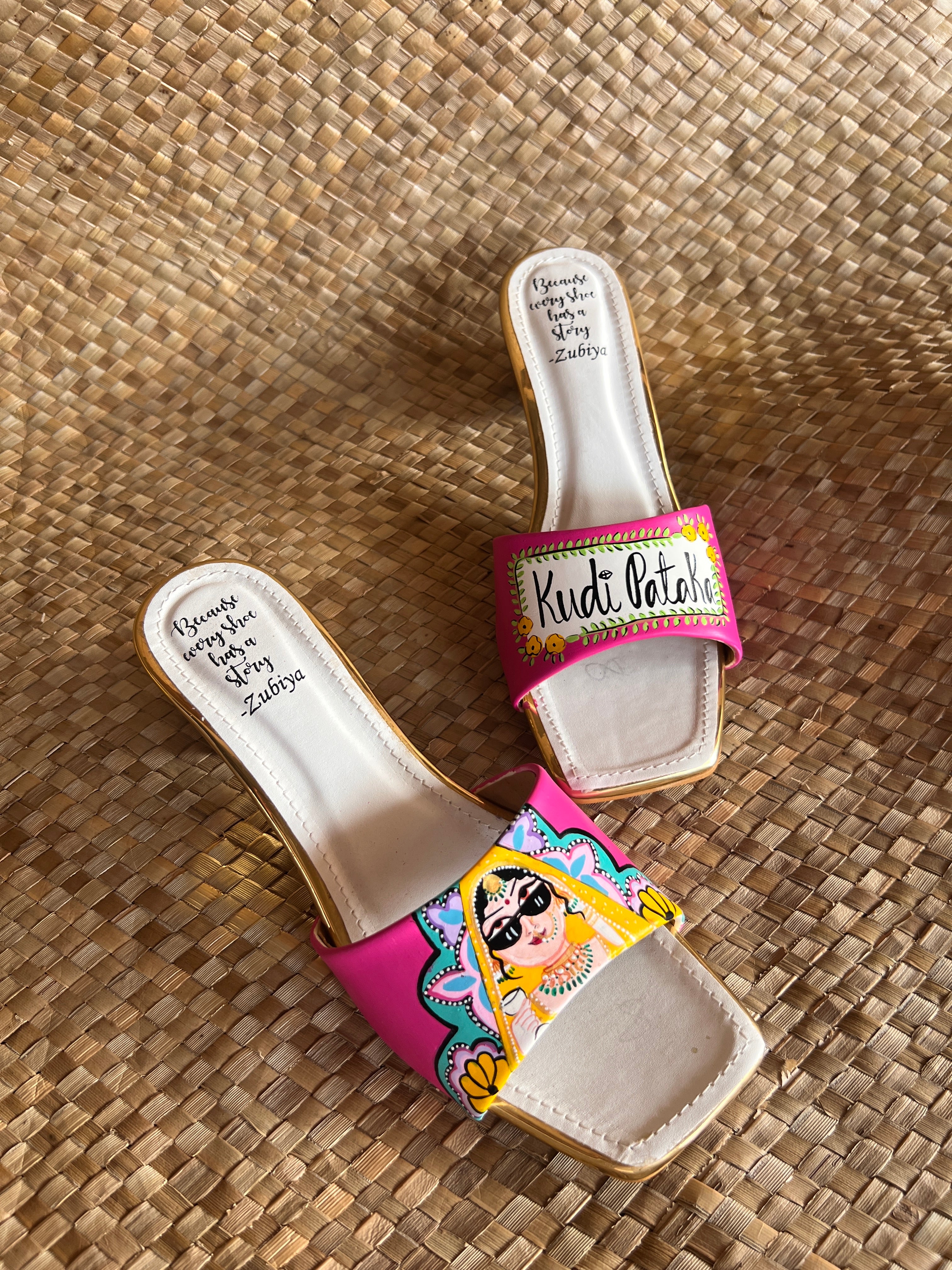 Hot Pink- Swag Dulhan Artwork Heels