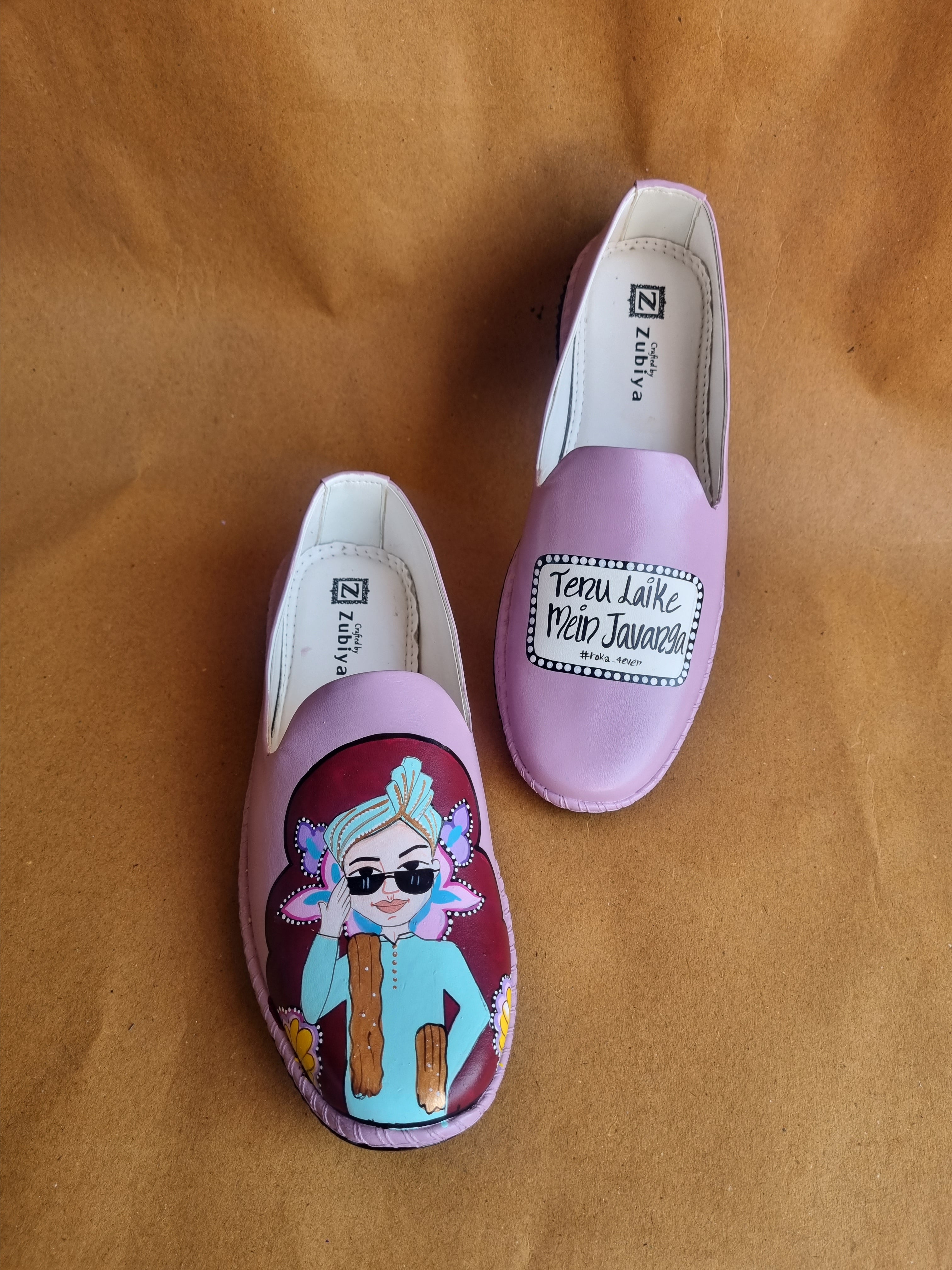 Onion pink juttis couple combo