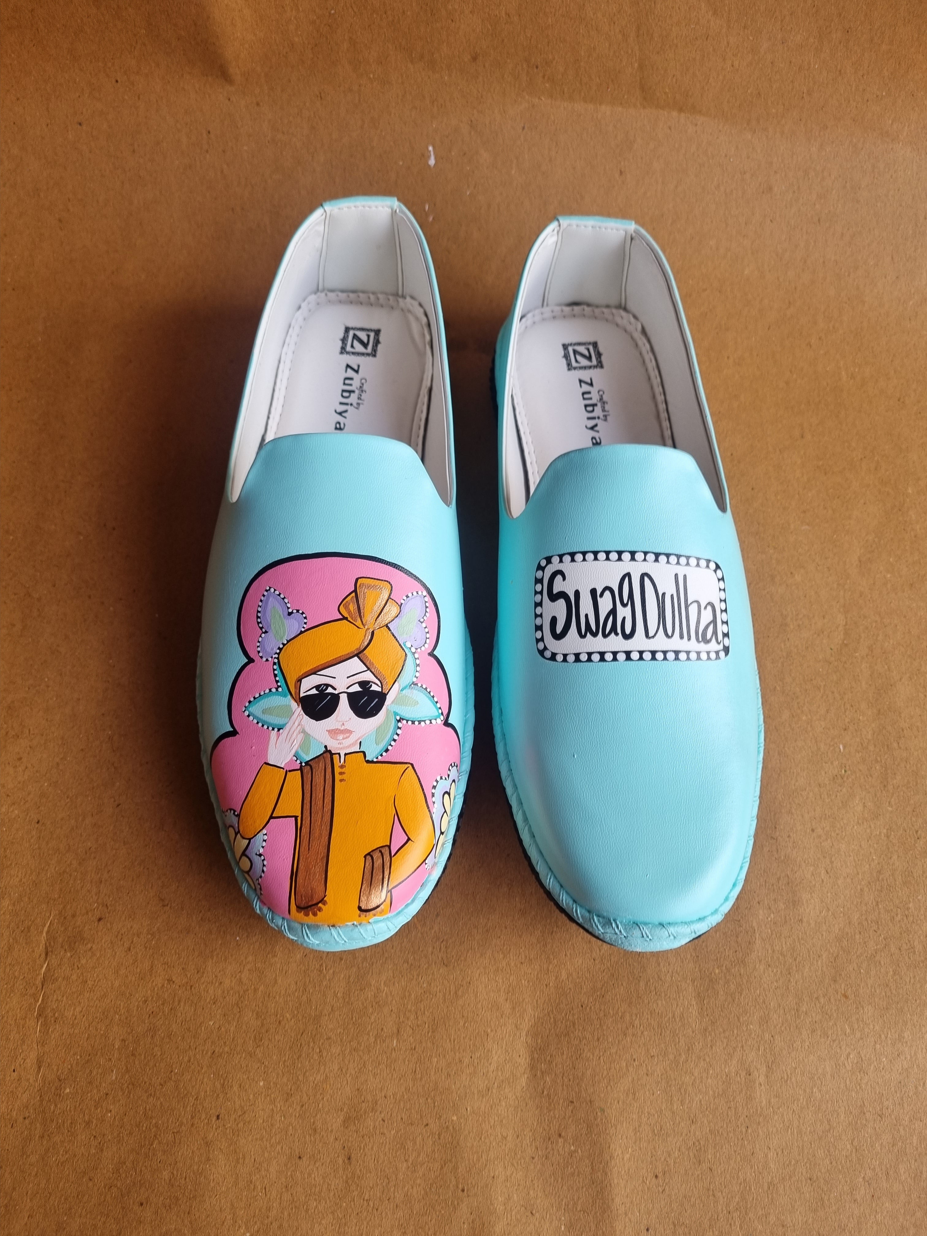 Ice blue dulha mojris