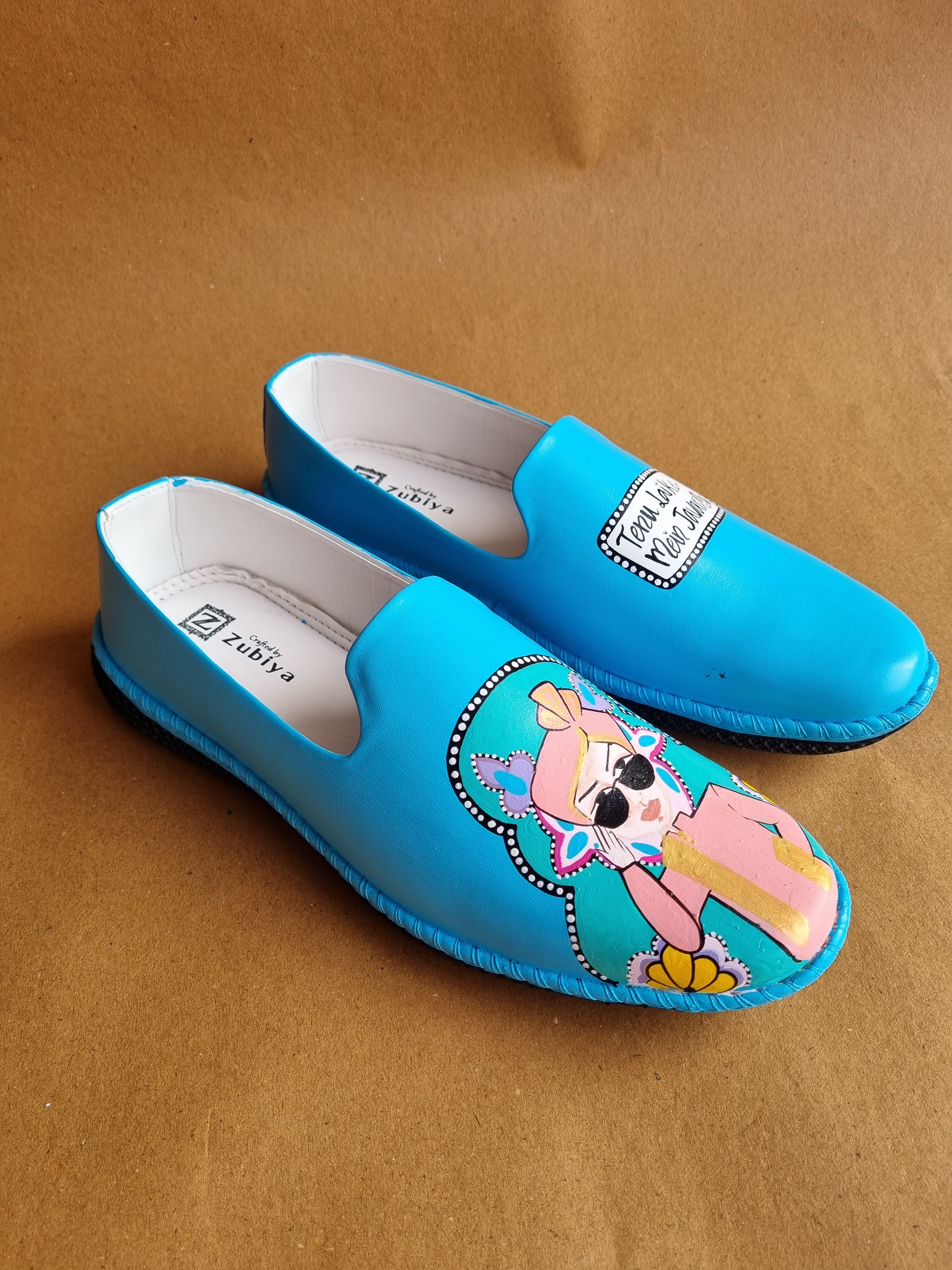 Sky blue dulha mojris