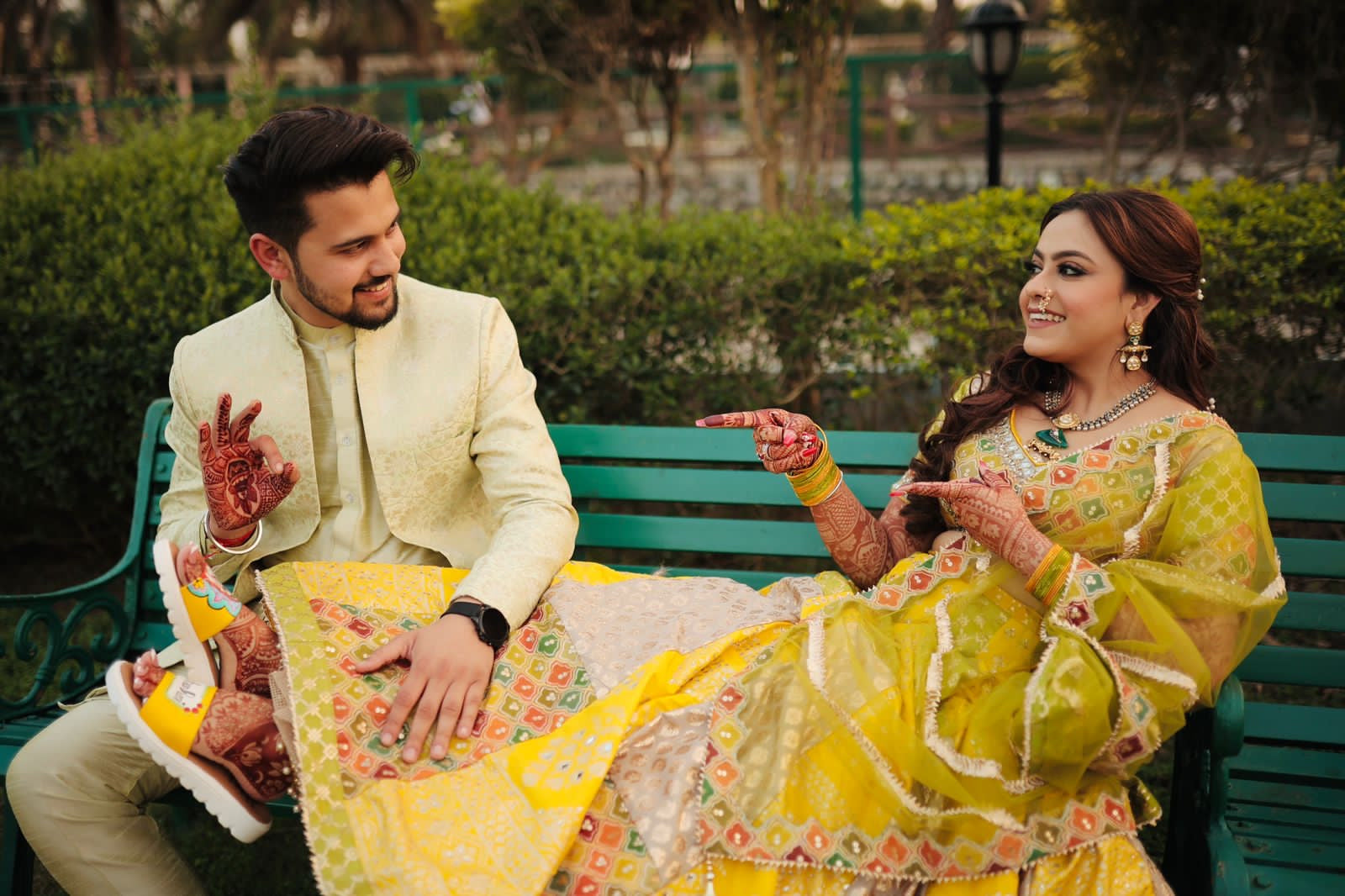 Yellow Swag Bride Flats