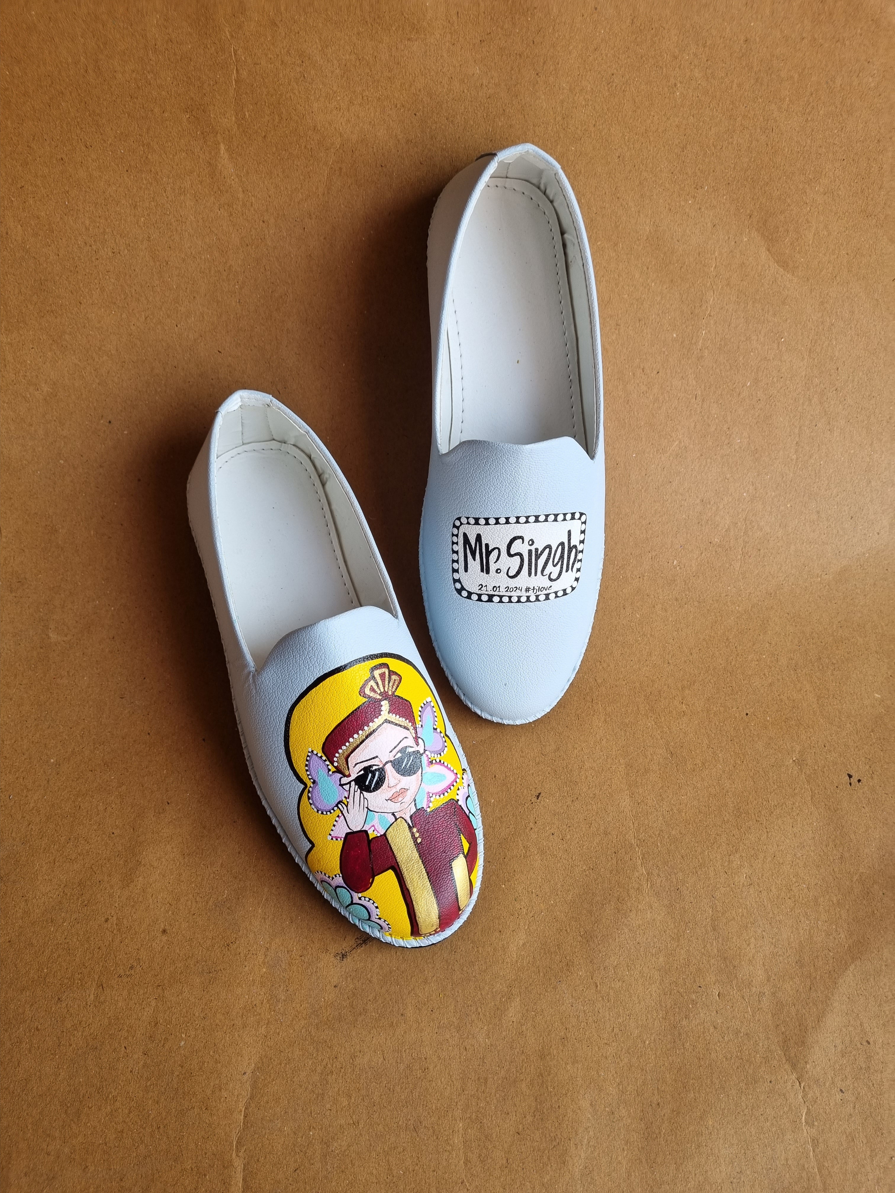 Powder blue dulha mojris