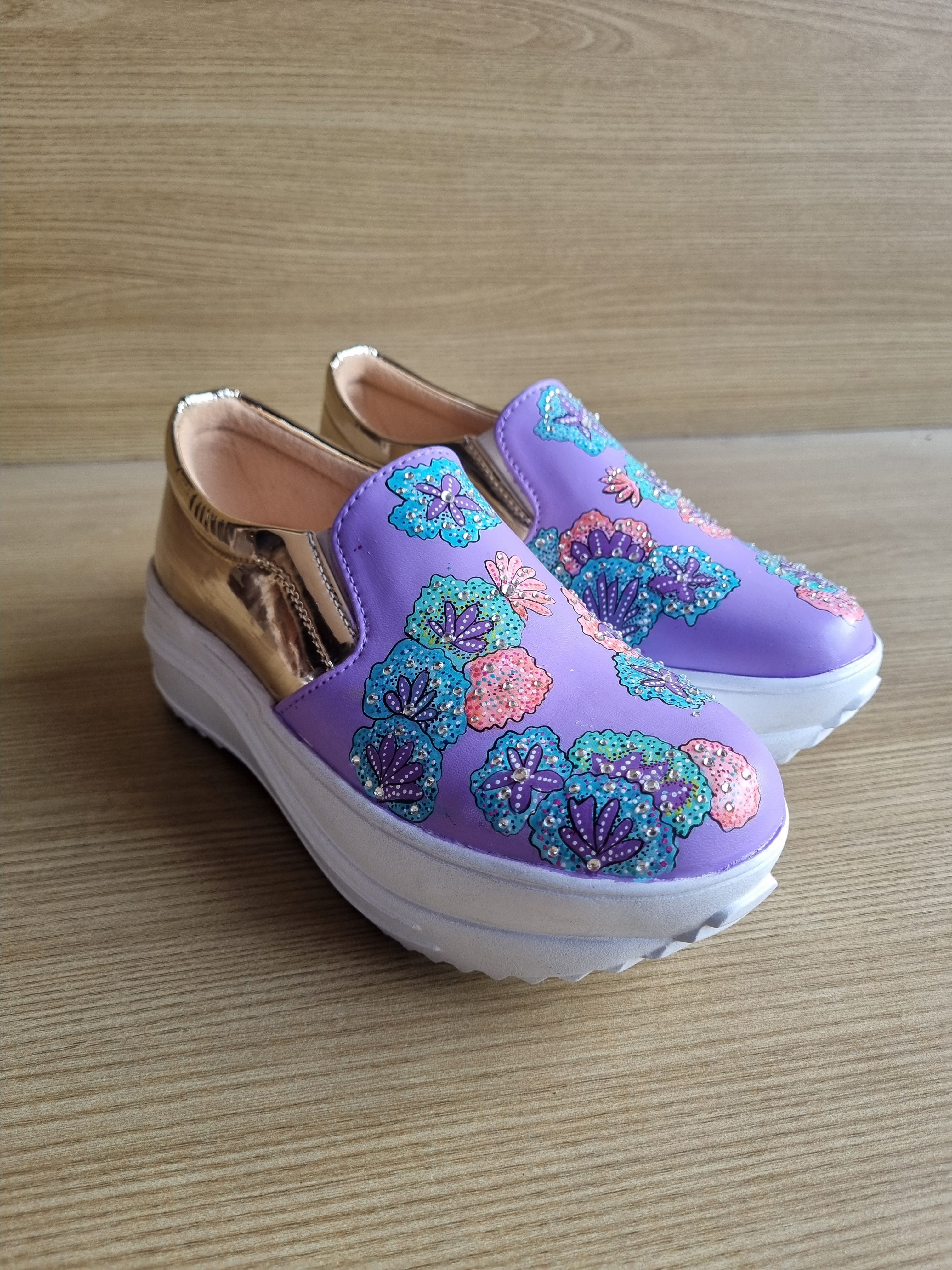 Lavander 2inch sneaker heel