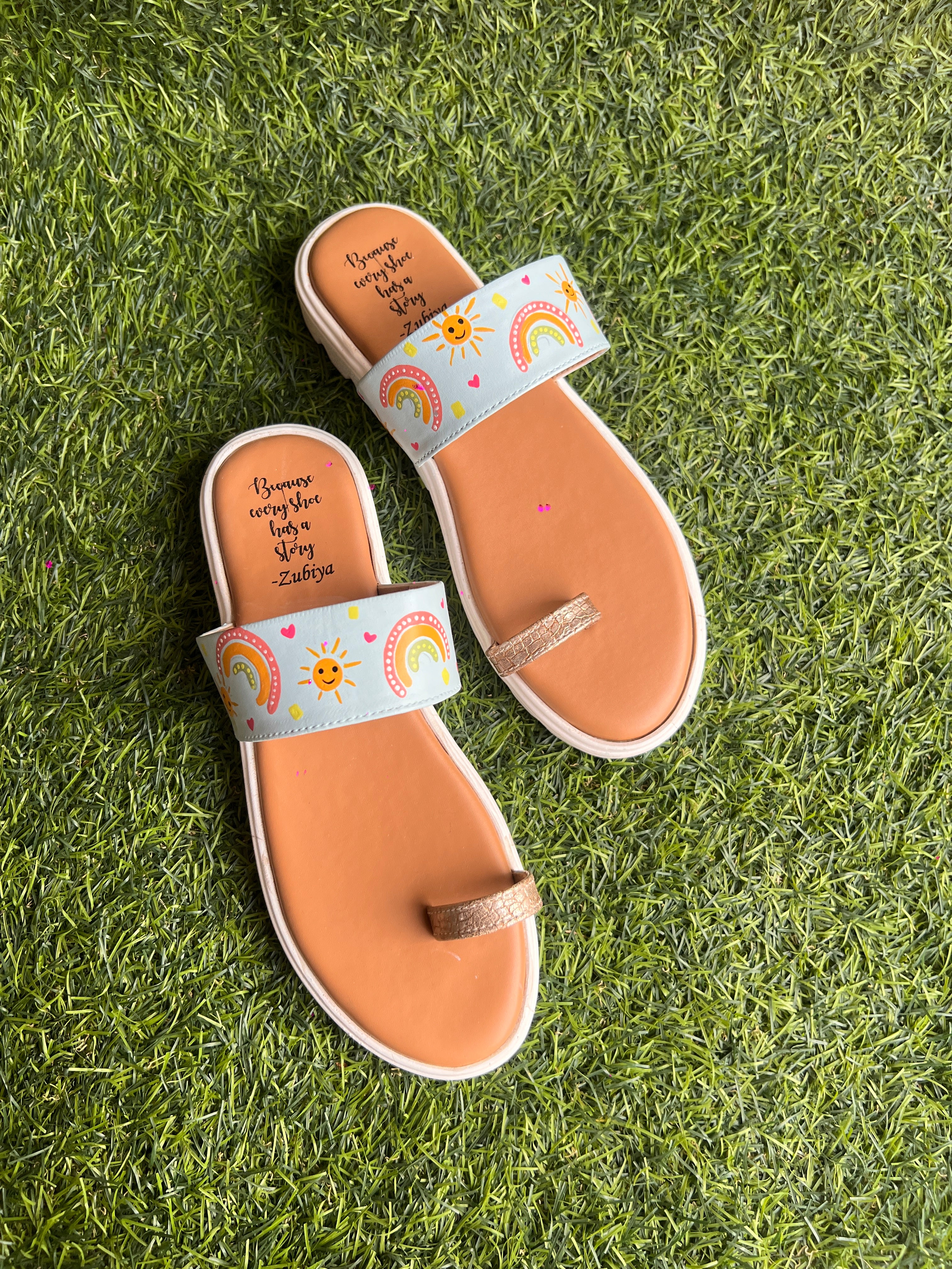 Powder blue rainbow kohla