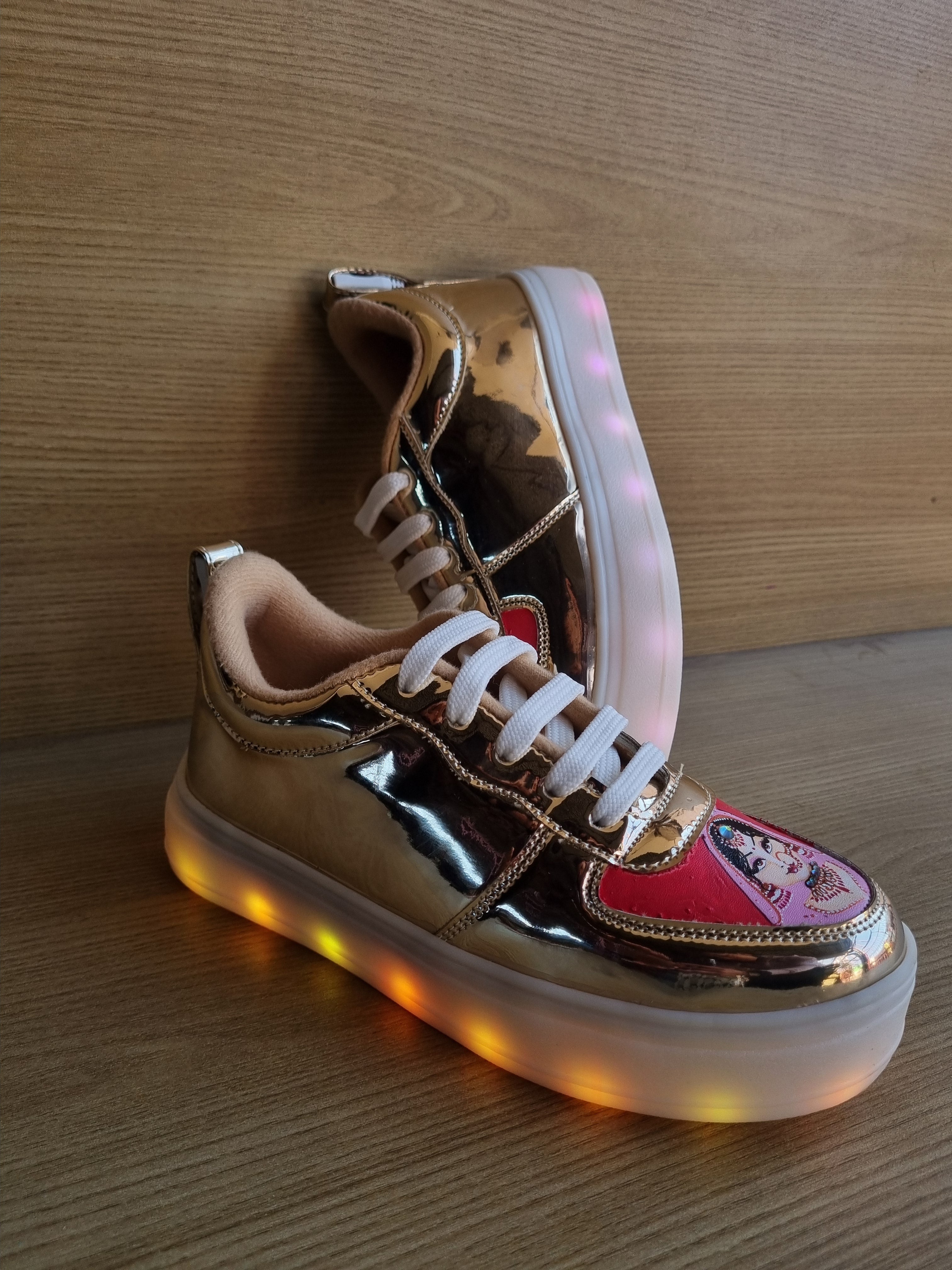 LED RECHARGEABLE GOLDEN BRIDAL  sneakers