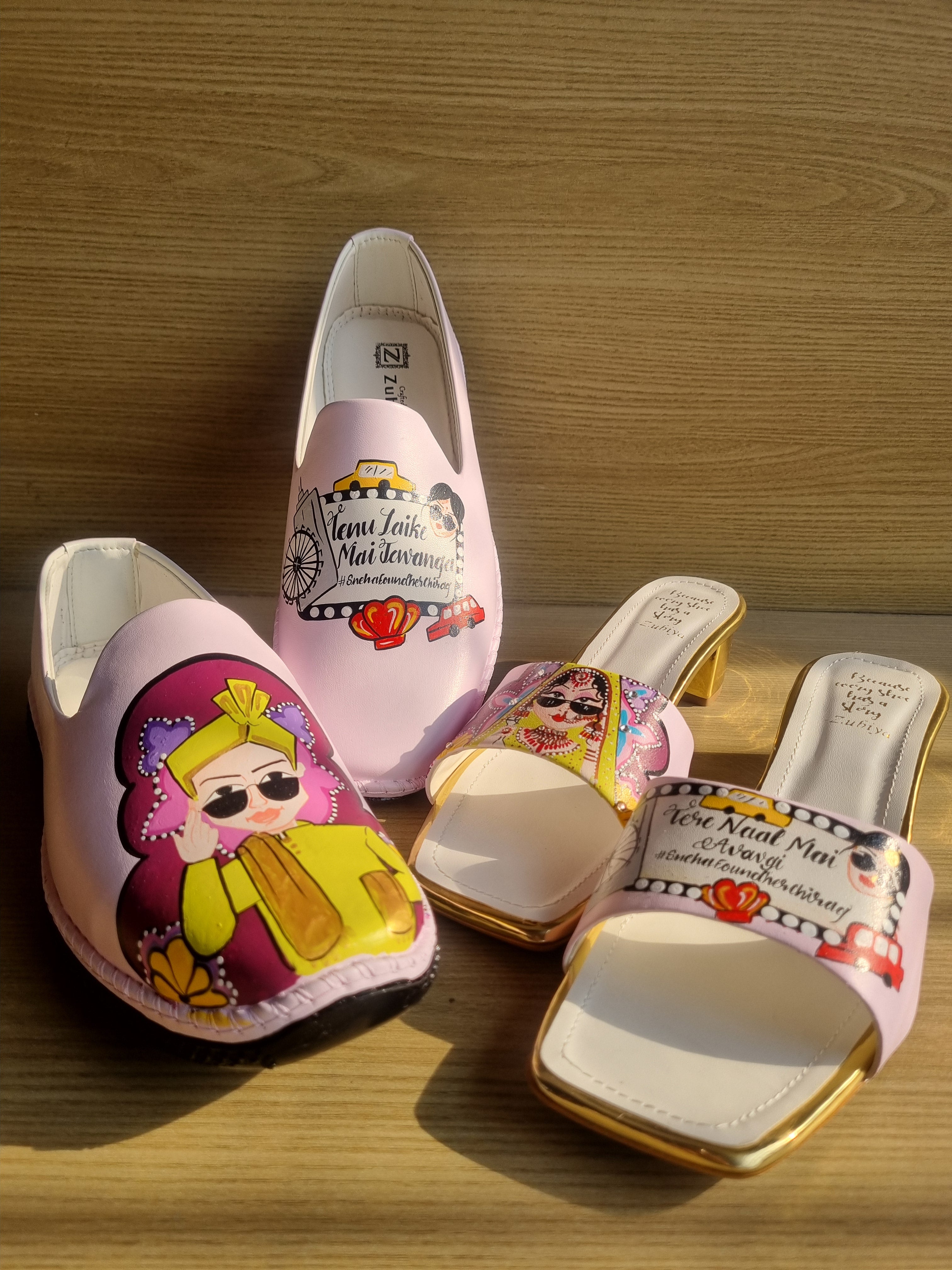 baby pink london theme swag couple combo