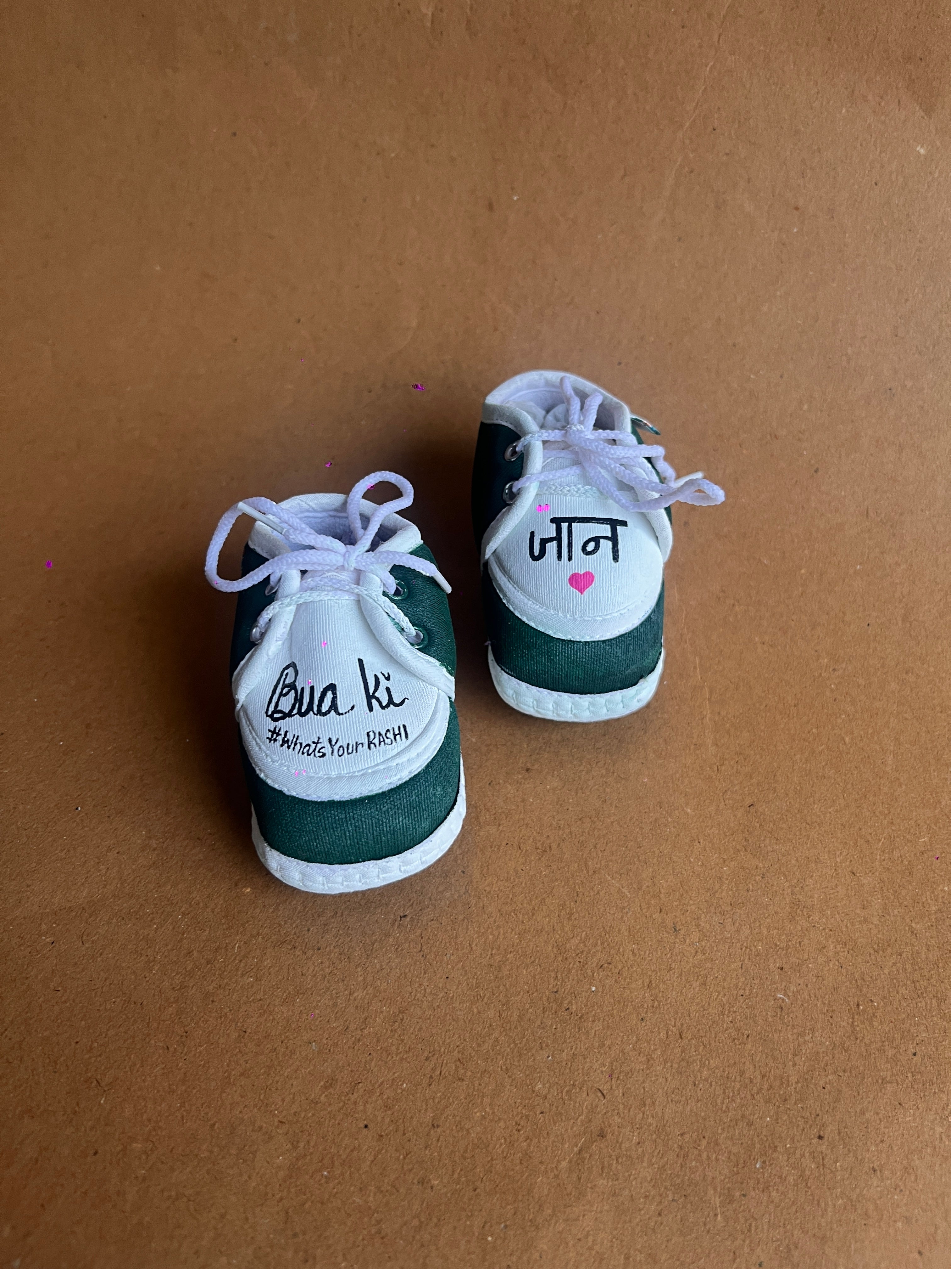 New born 6-12 months baby custom booties