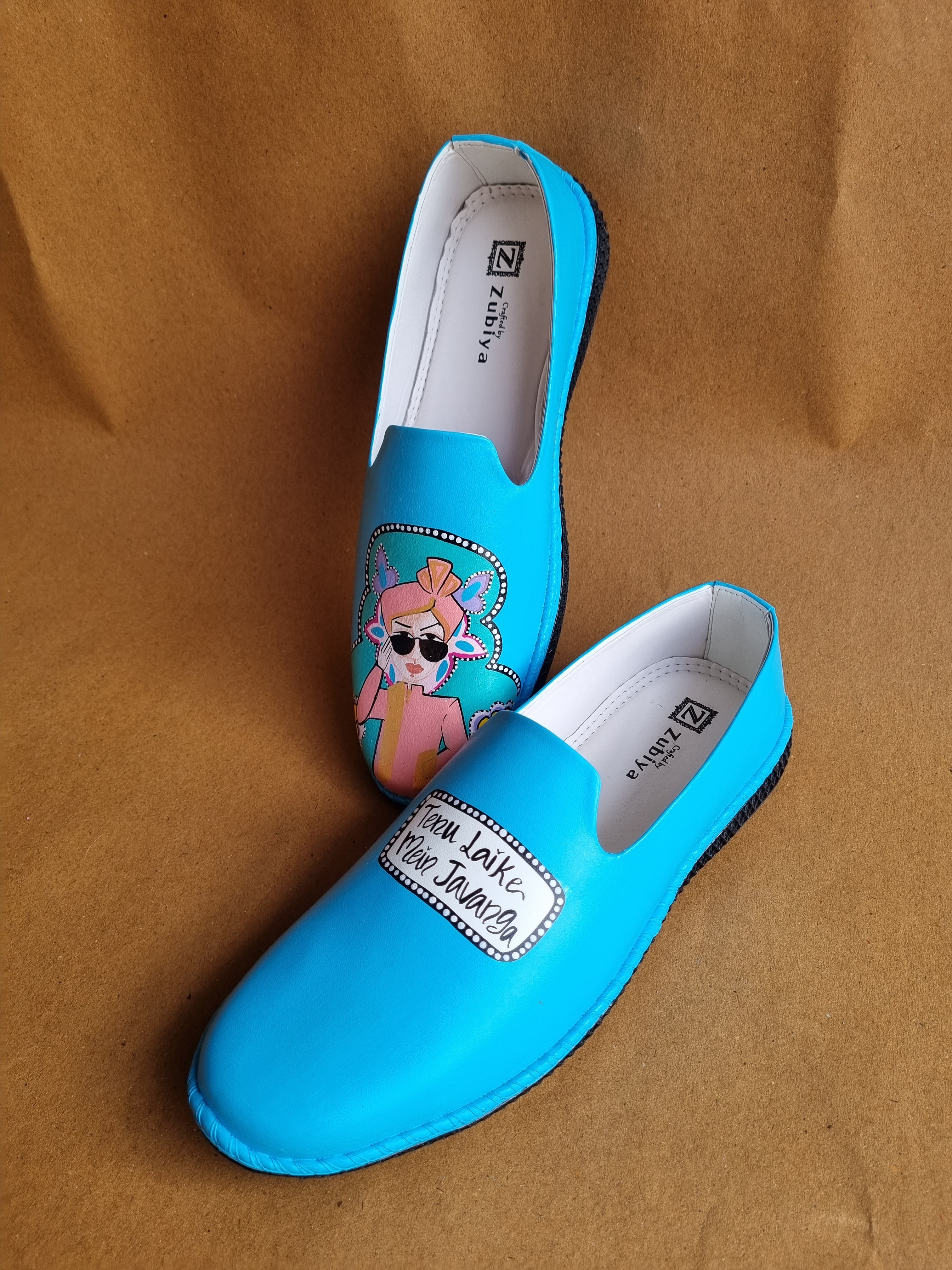 Sky blue dulha mojris