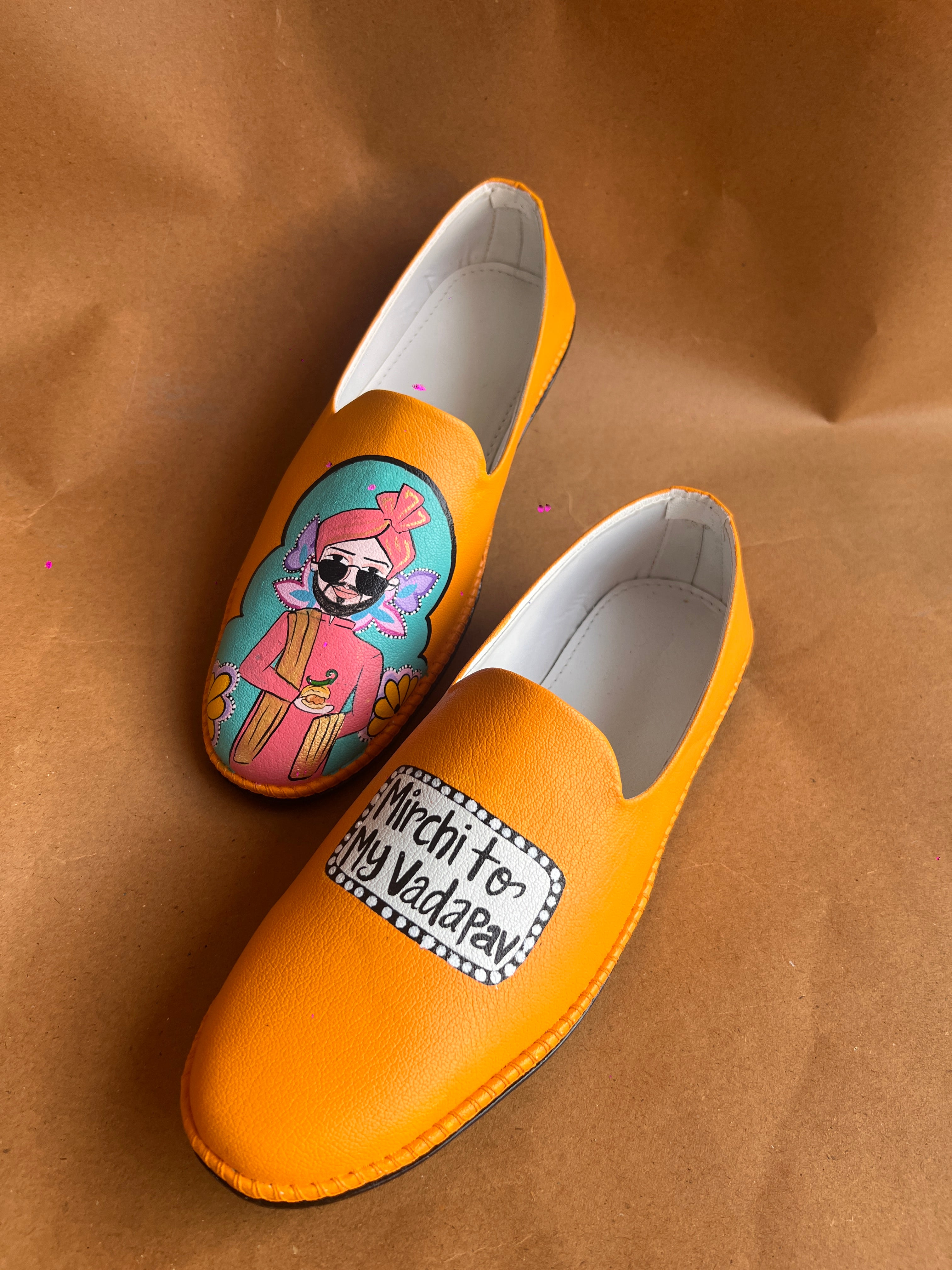 Orangish Yellow filmy swag couple combo