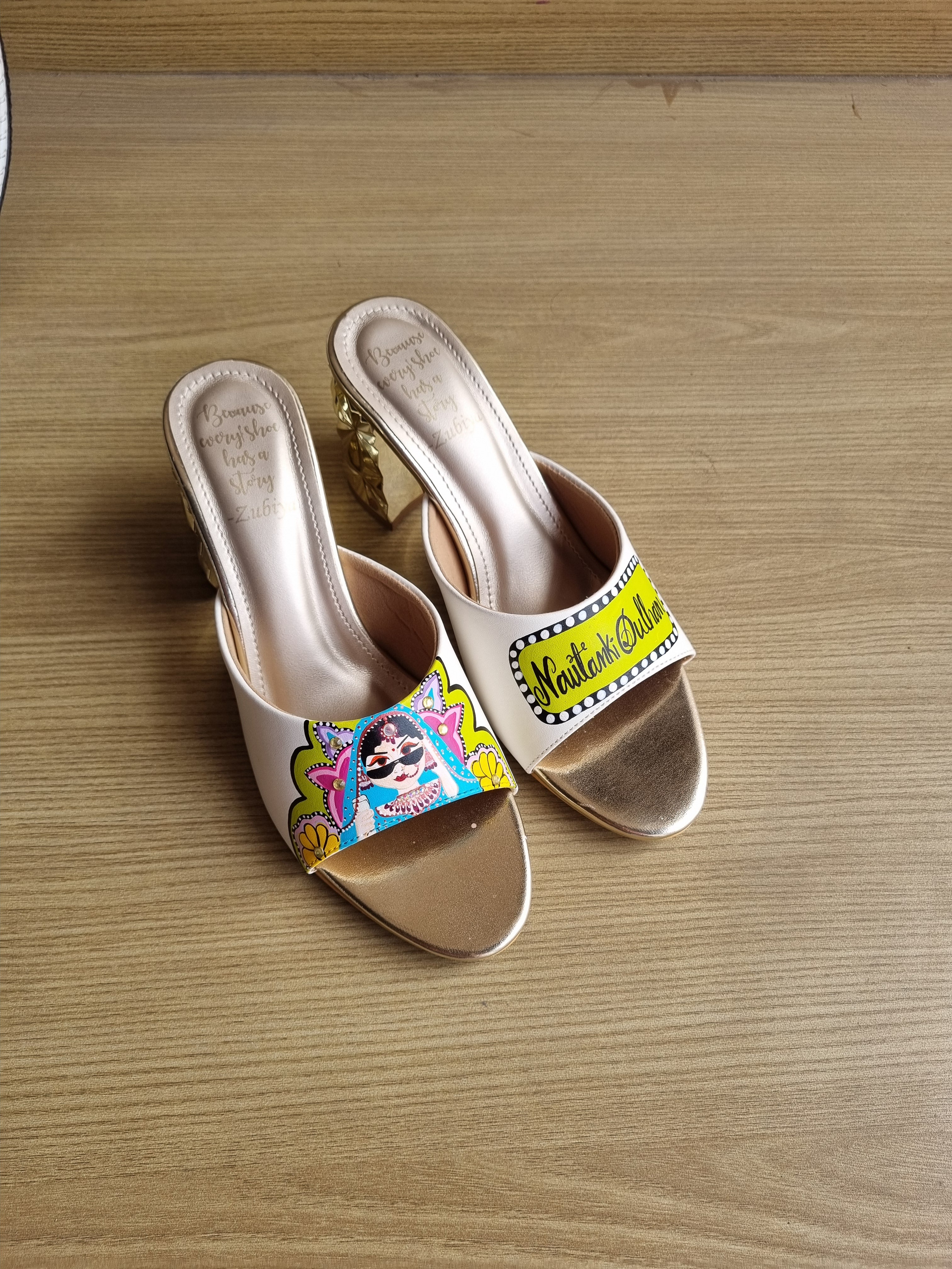 White bright green 3”inch heels- mens mojri swag couple combo