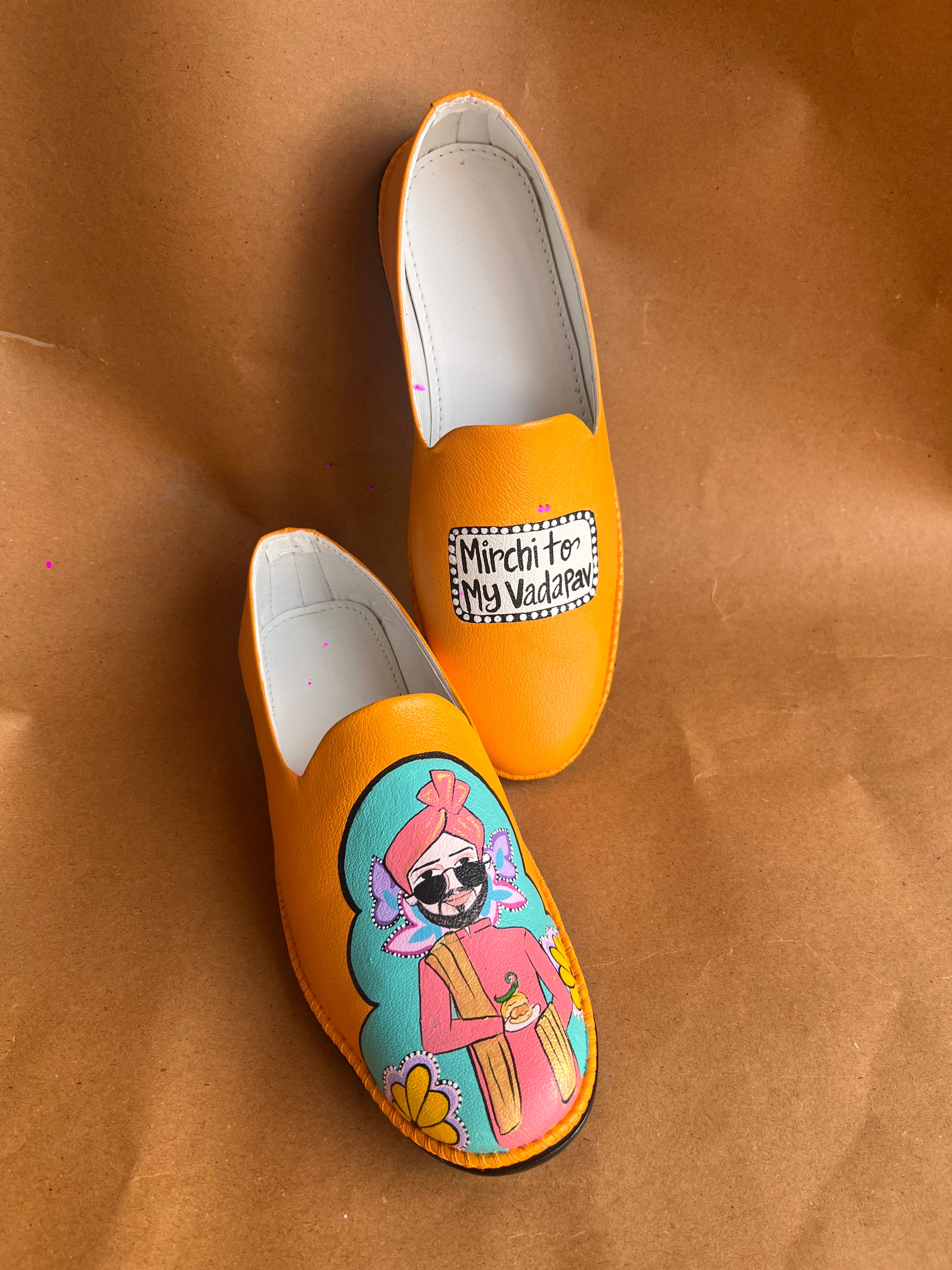 Orangish Yellow filmy swag couple combo