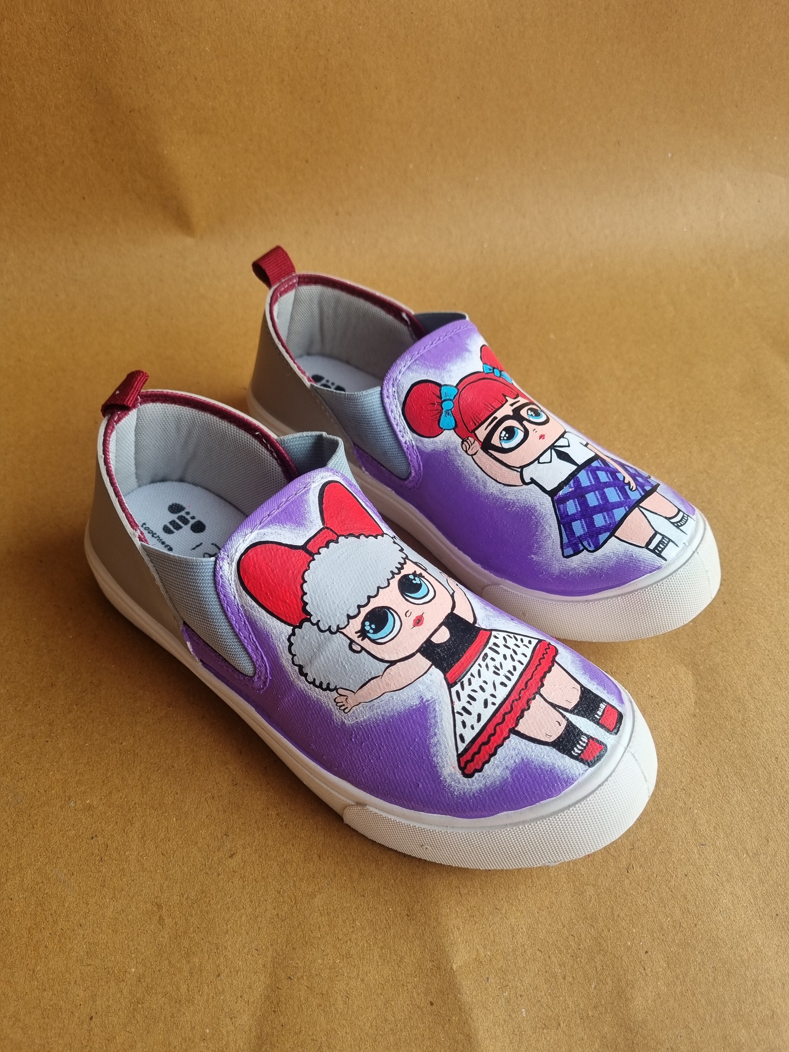 lol dolls lavender Slip-Ons