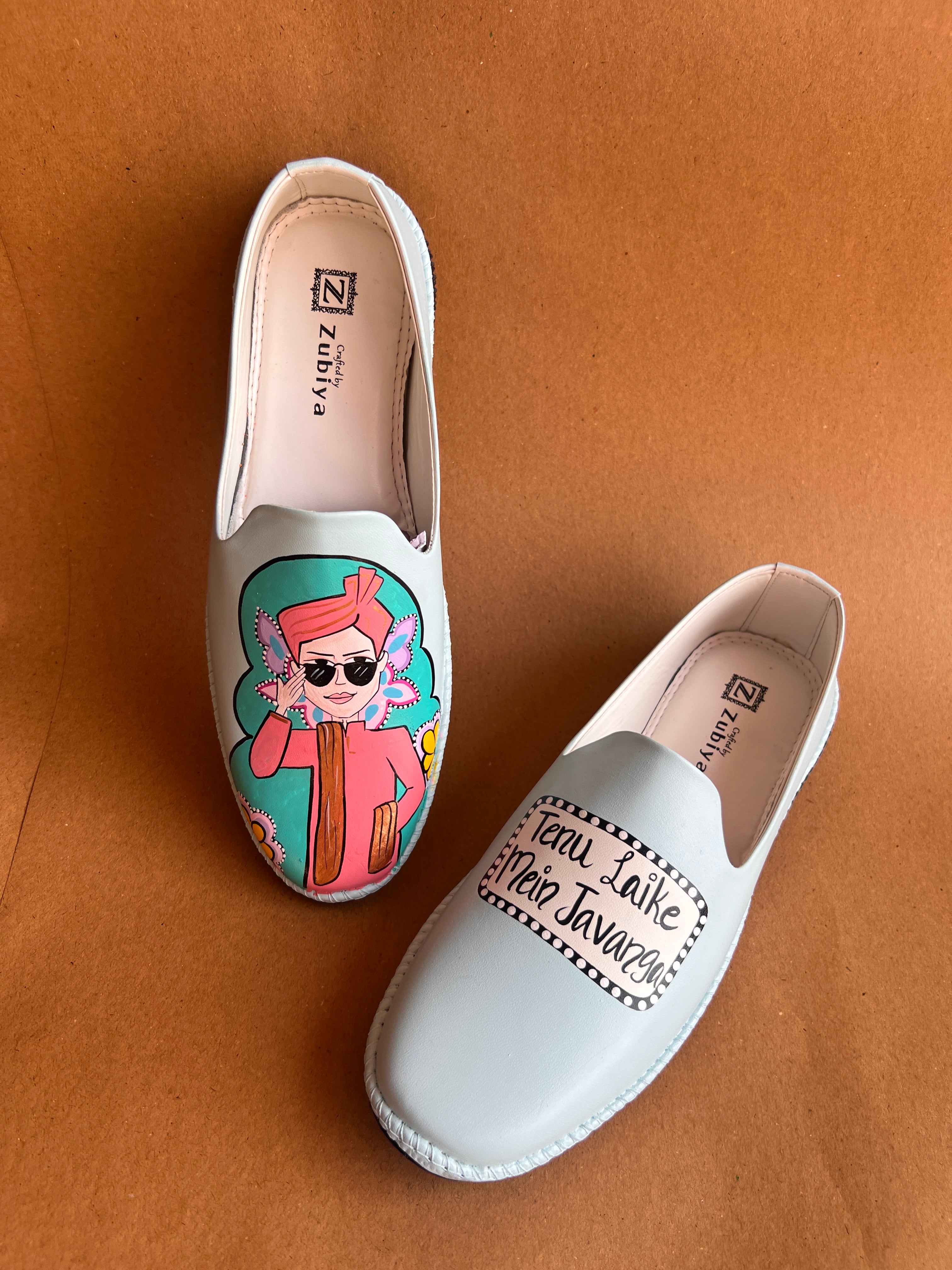 Powder blue dulha mojris