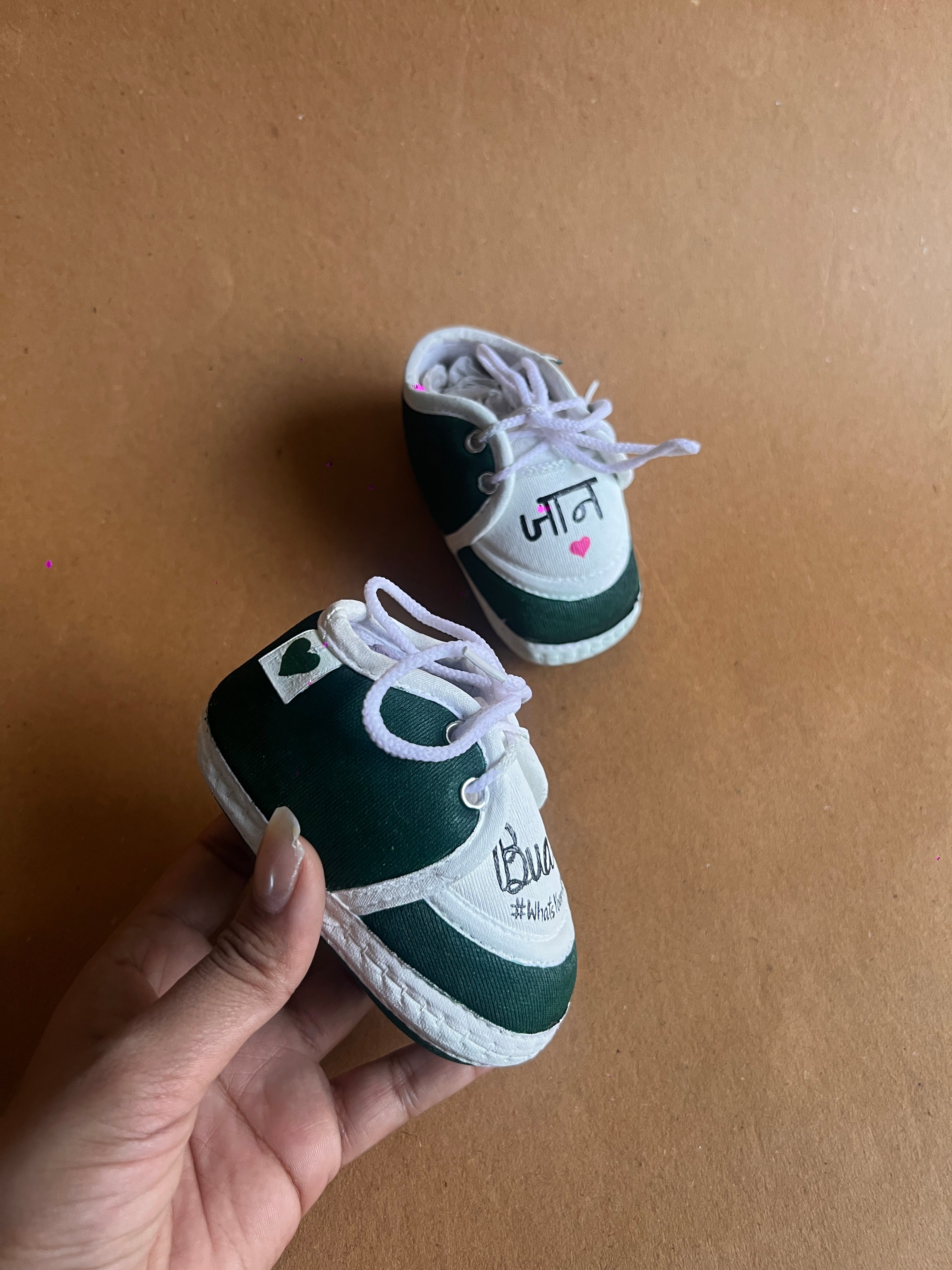 New born 6-12 months baby custom booties