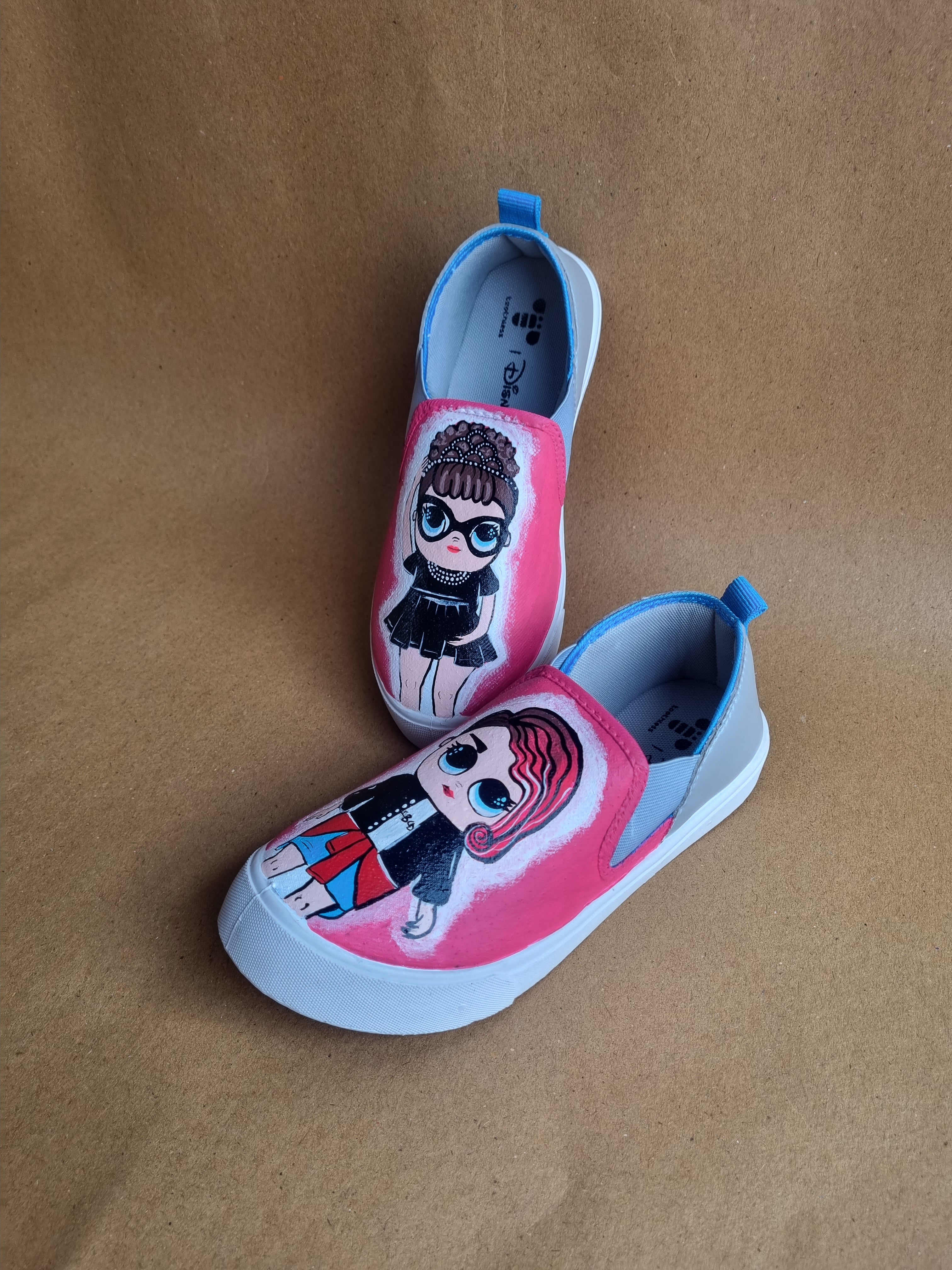 lol dolls pink Slip-Ons