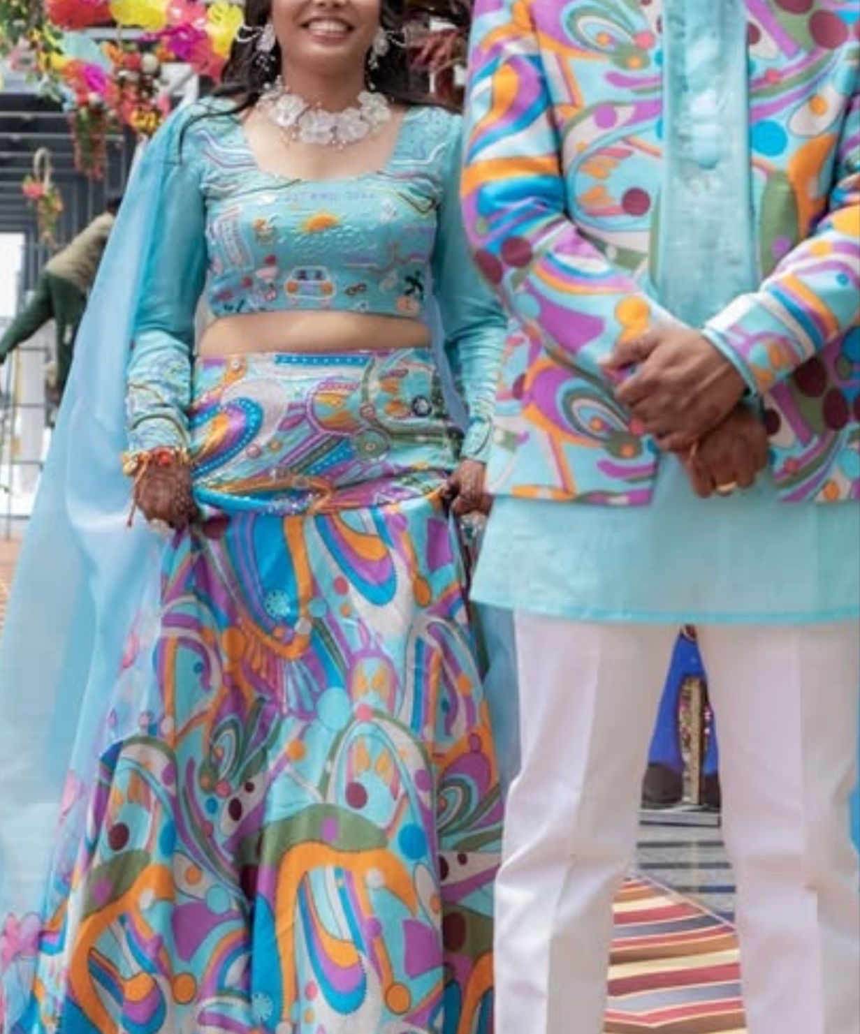 Matching outfit sneakers