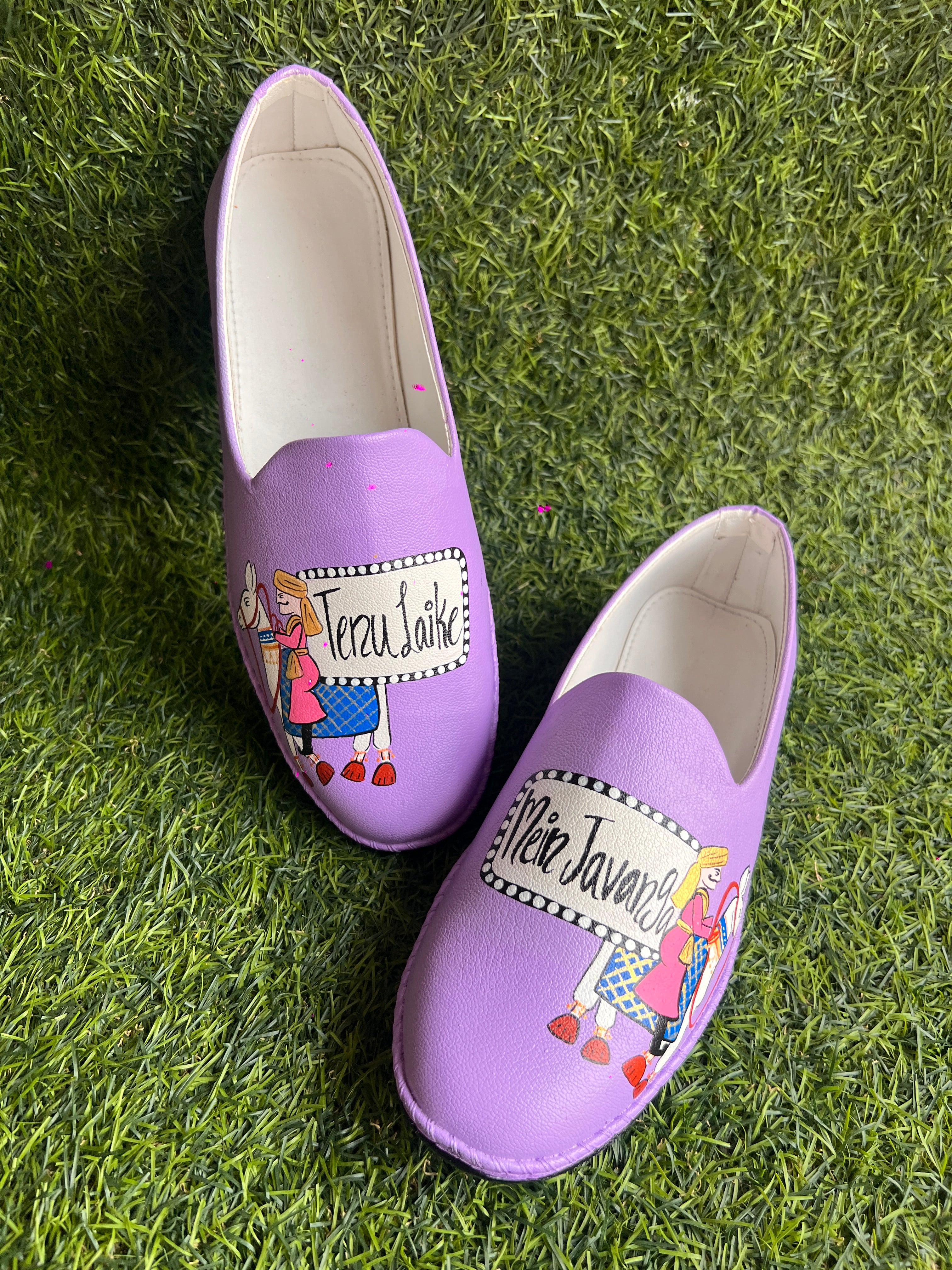 Lavander ghodhi dulha mojris