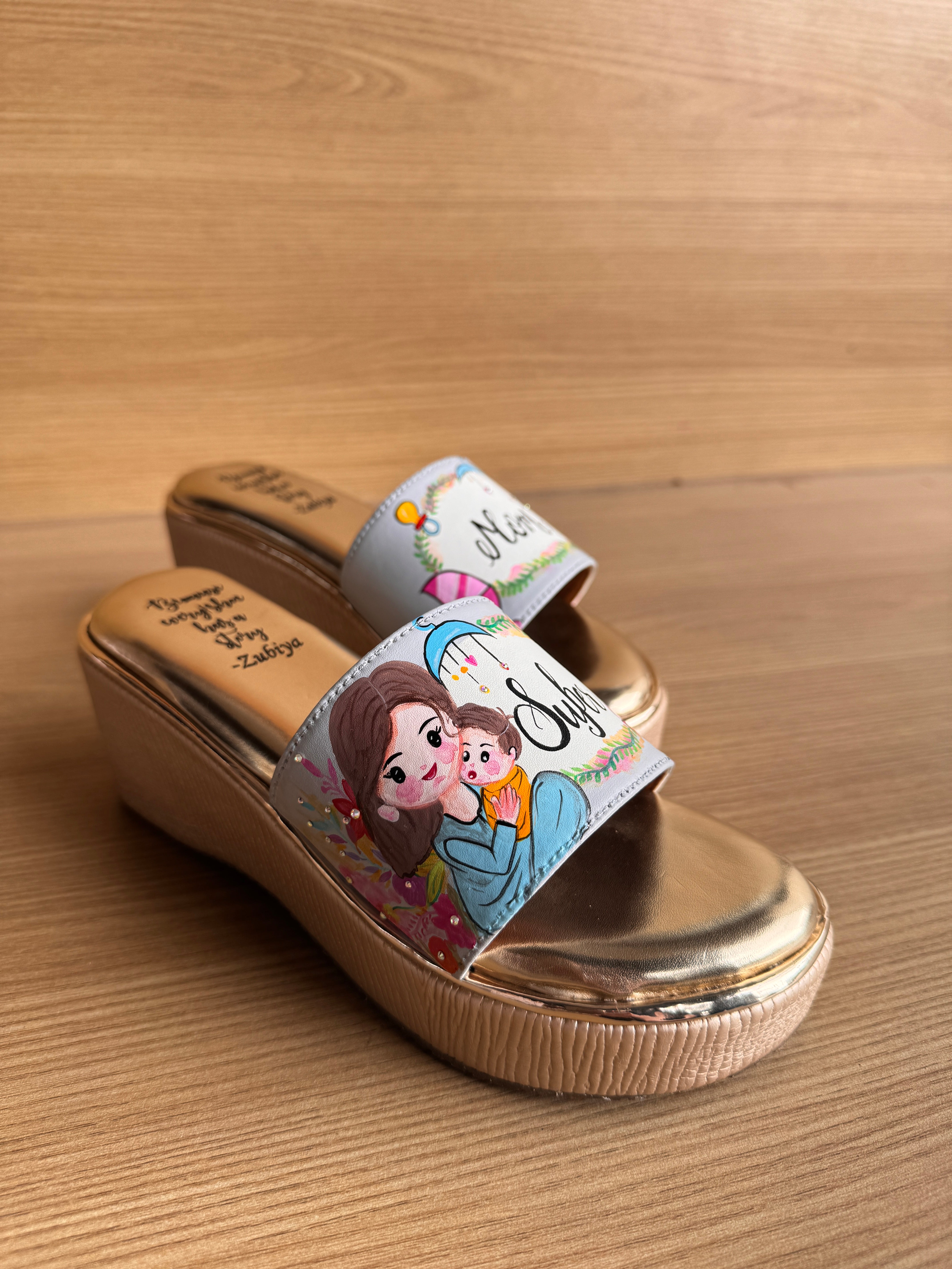 Super mom 3 inch wedges heels