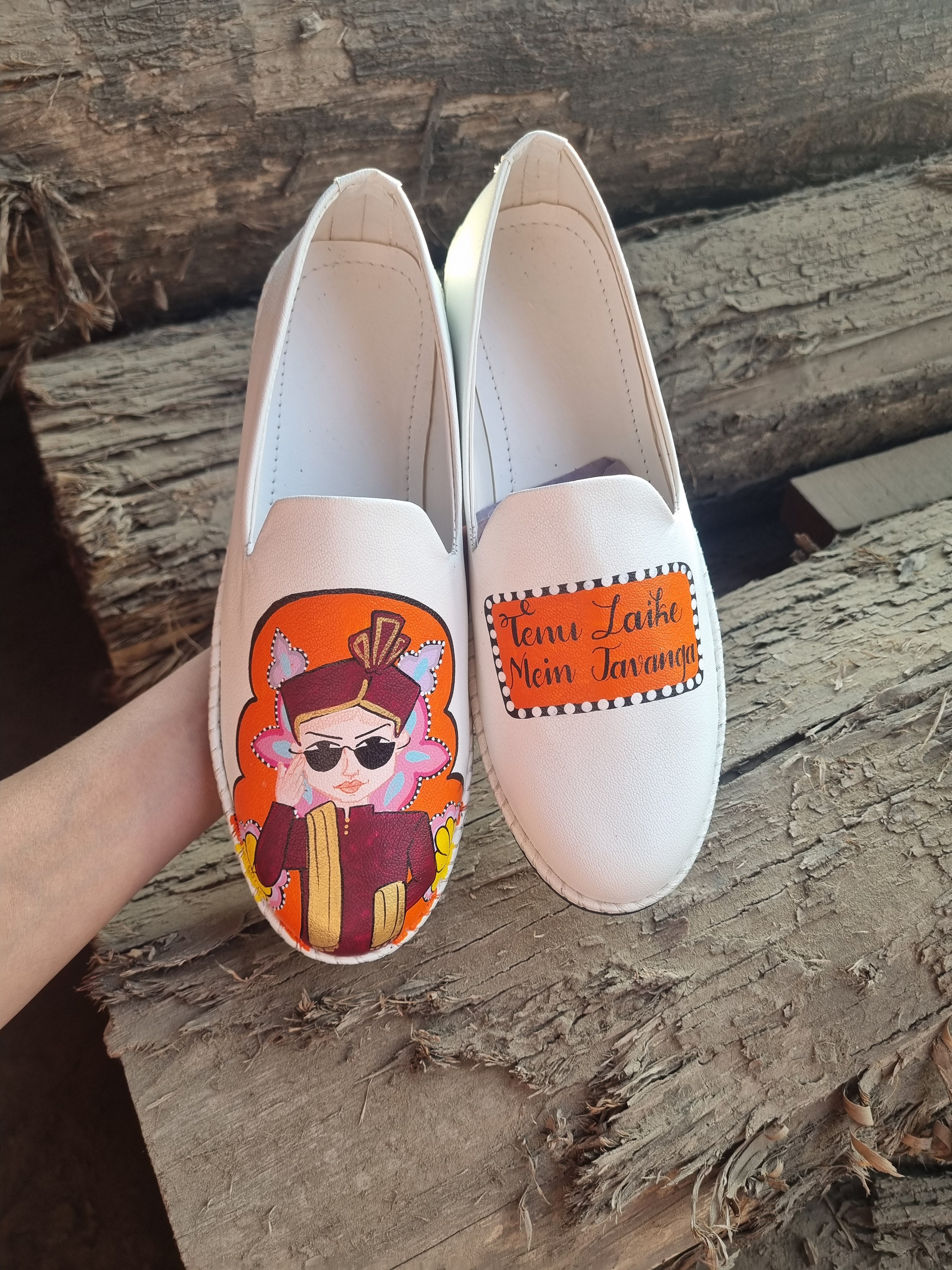 White orange swag couple combo