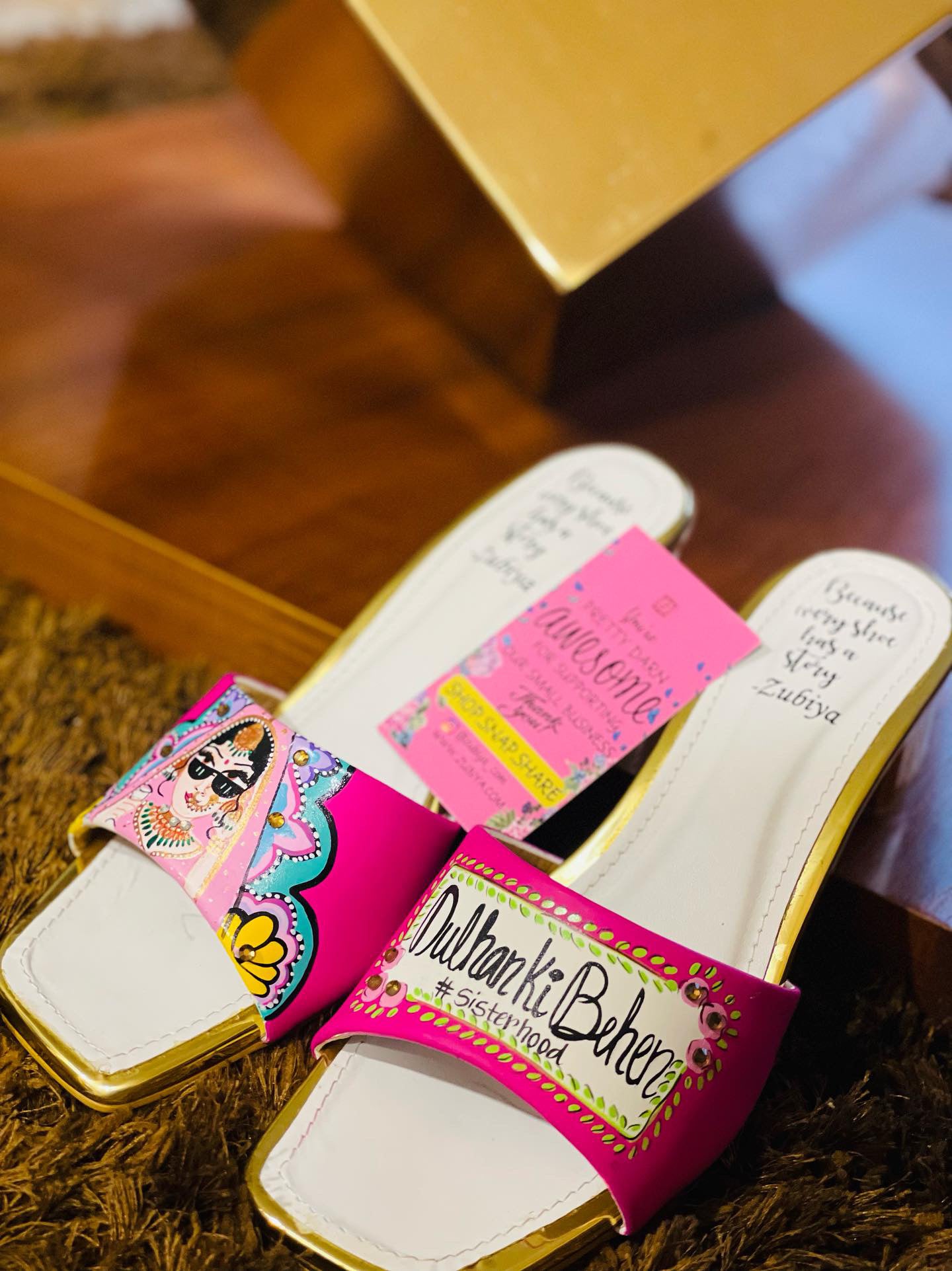 Dulhan ki behen hot pink heels