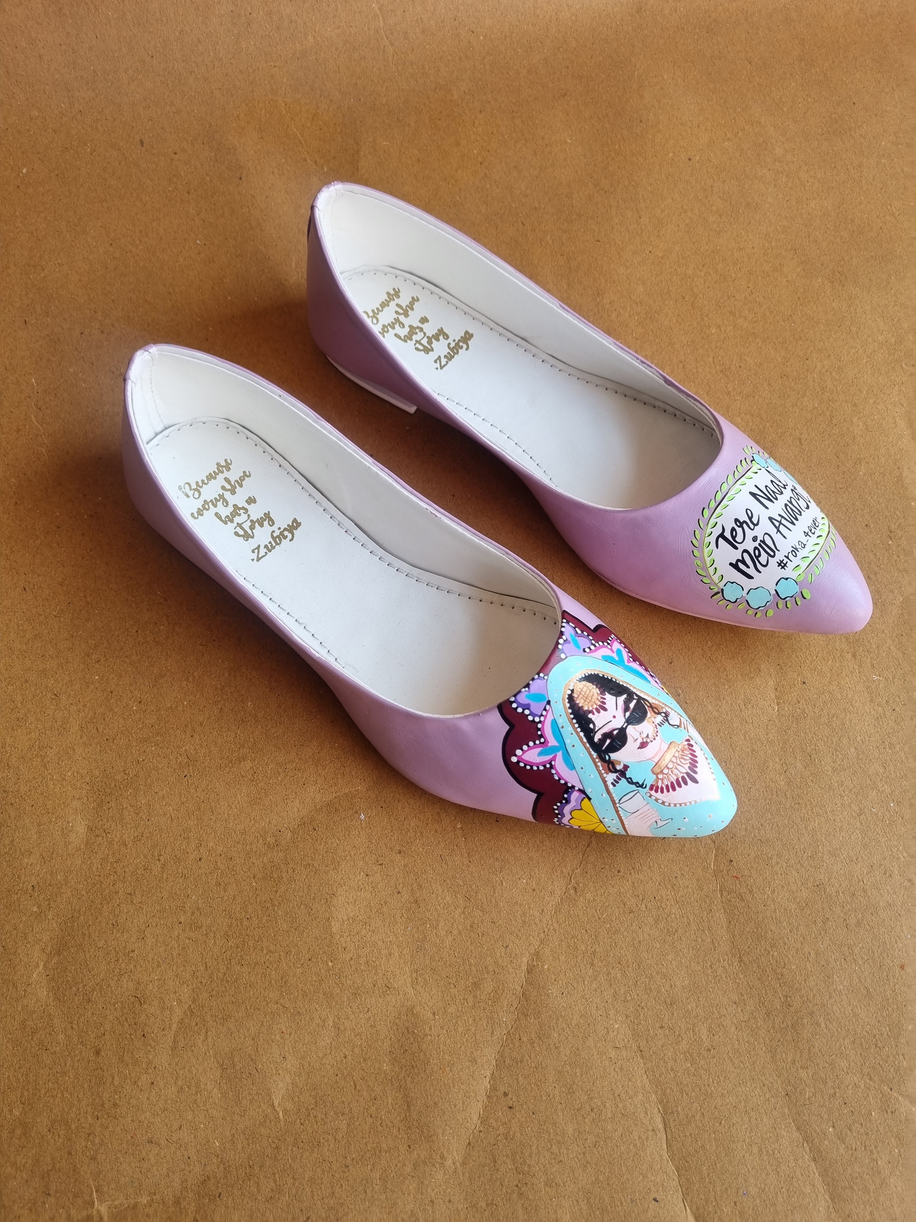 Onion pink swag dulhan pointed juttis