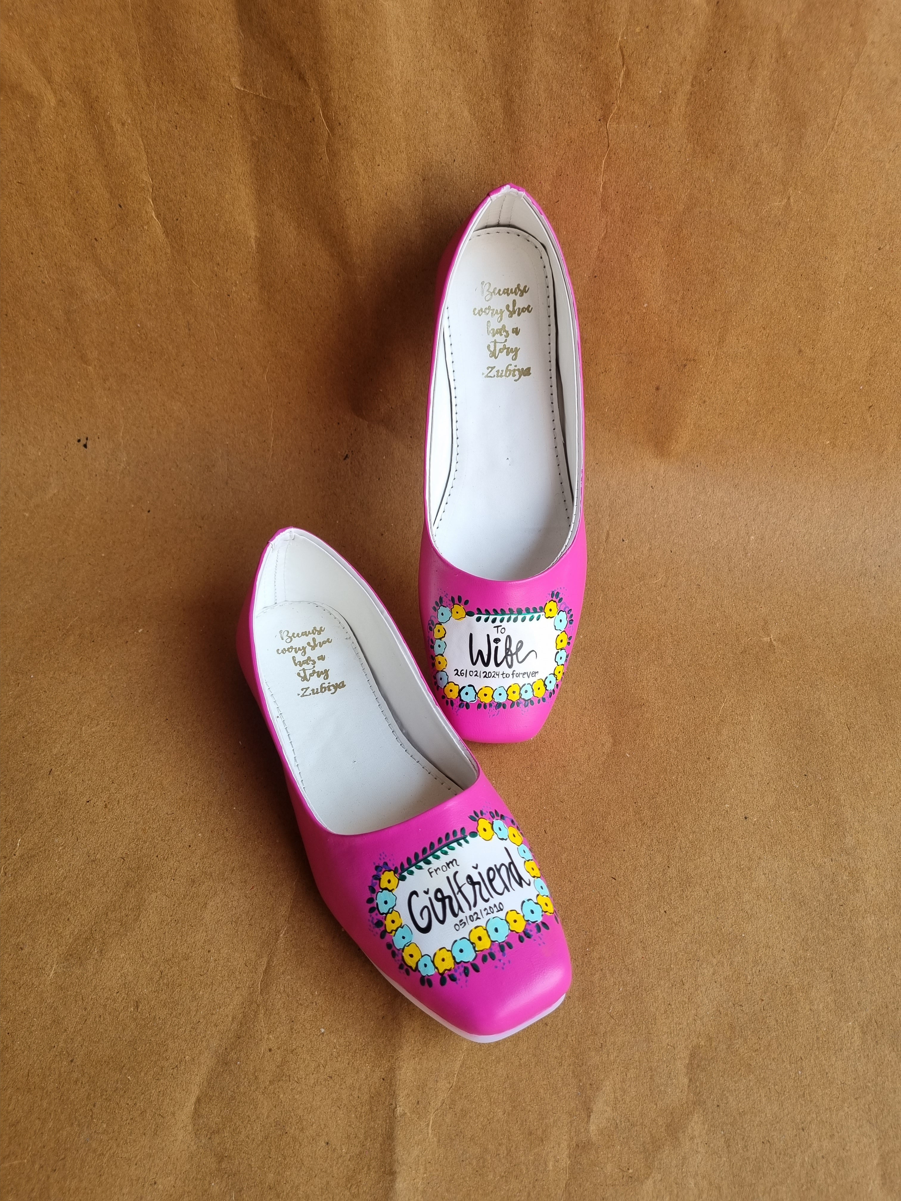 Hot pink round toe Jutti