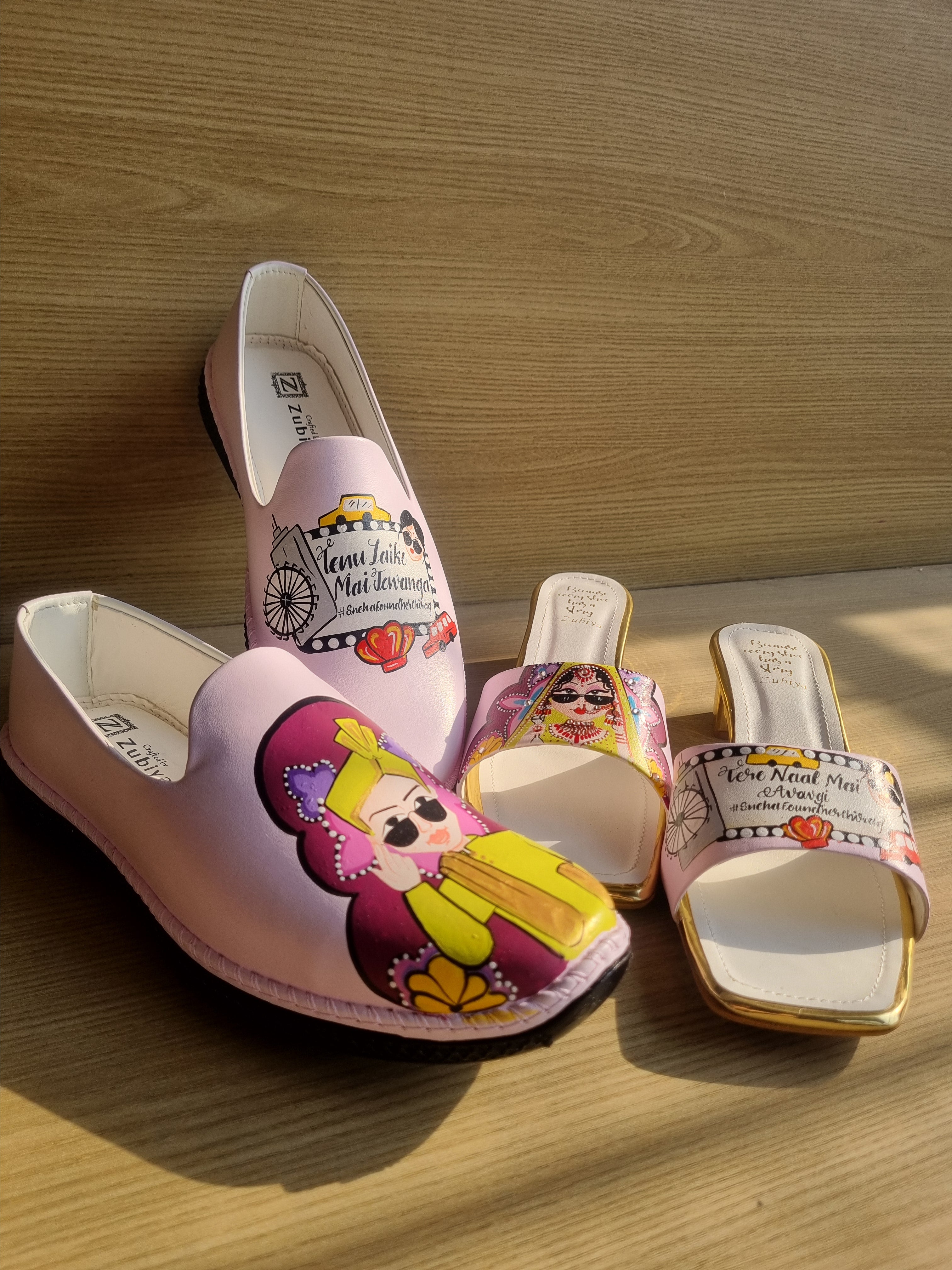 baby pink london theme swag couple combo