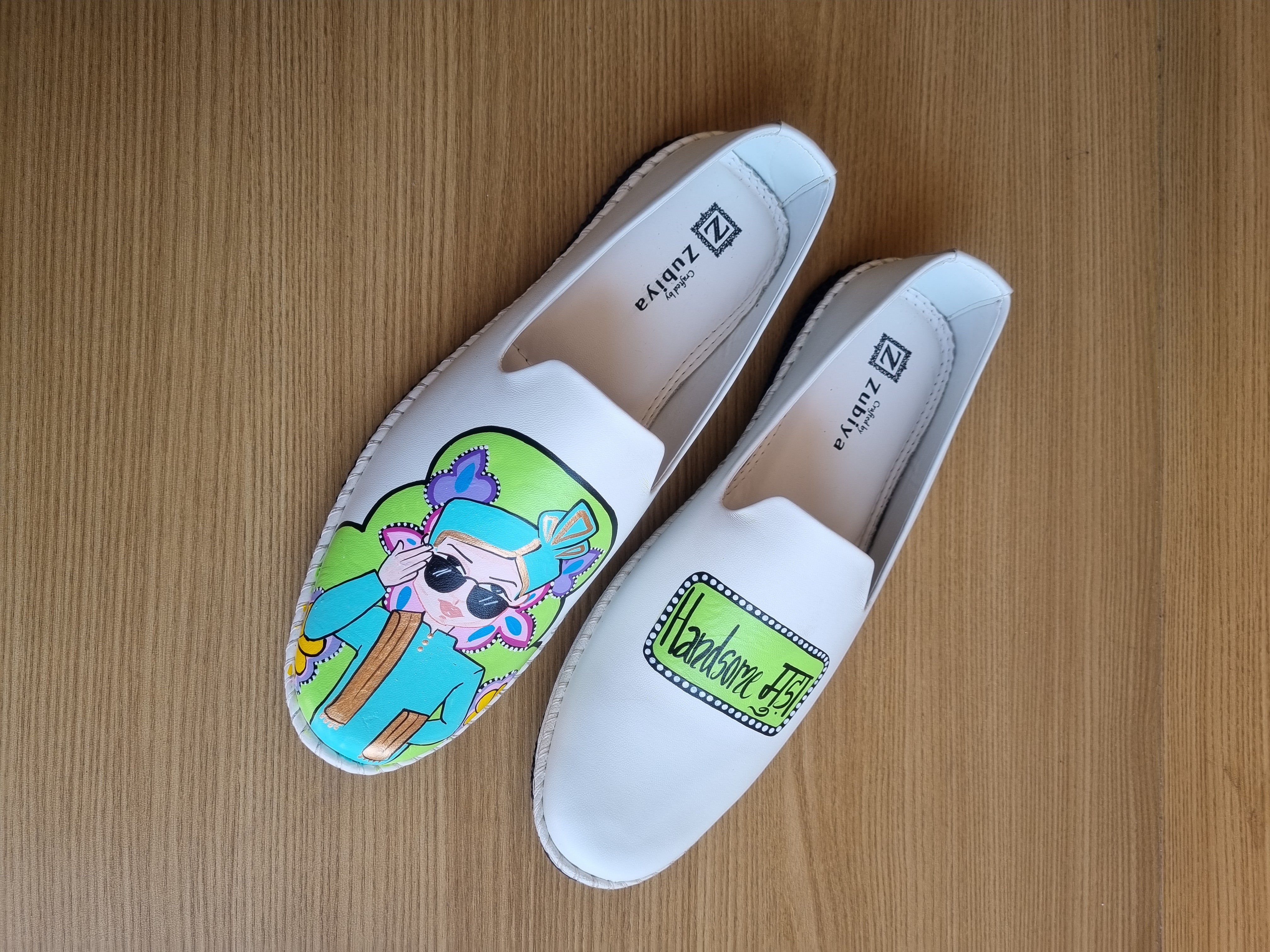 Lime green-white swag couple combo