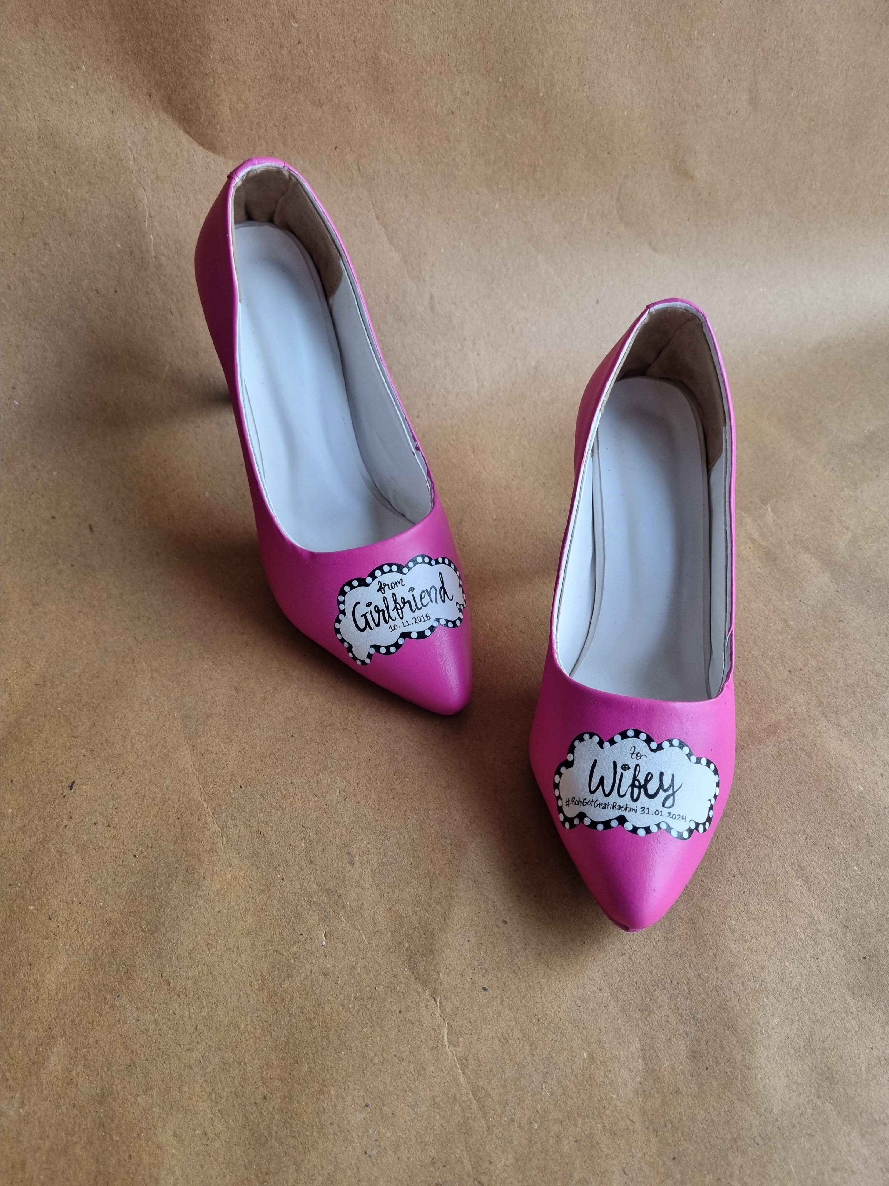 Hot Pink pencil Heels-3.5 Inch