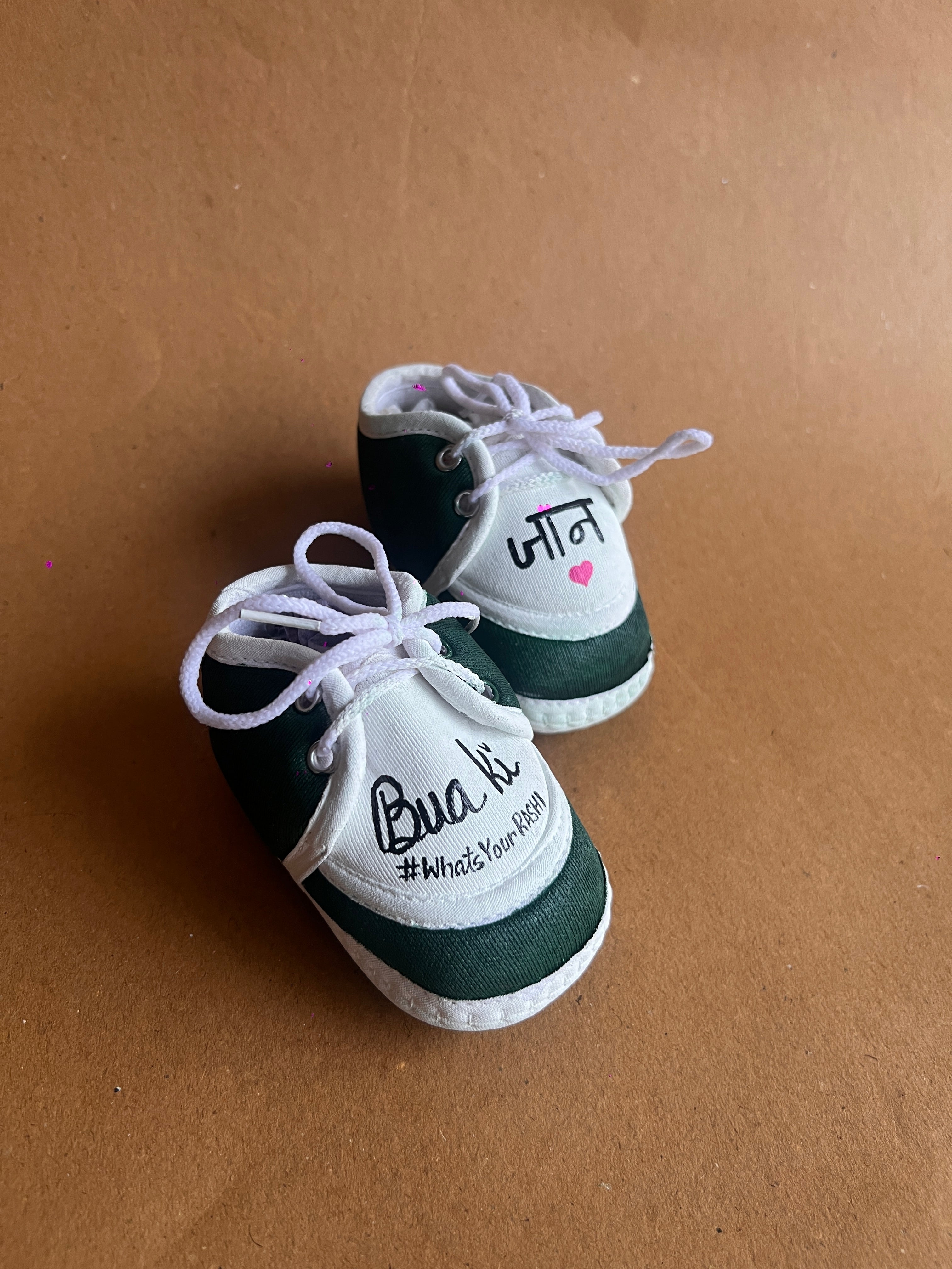 New born 6-12 months baby custom booties