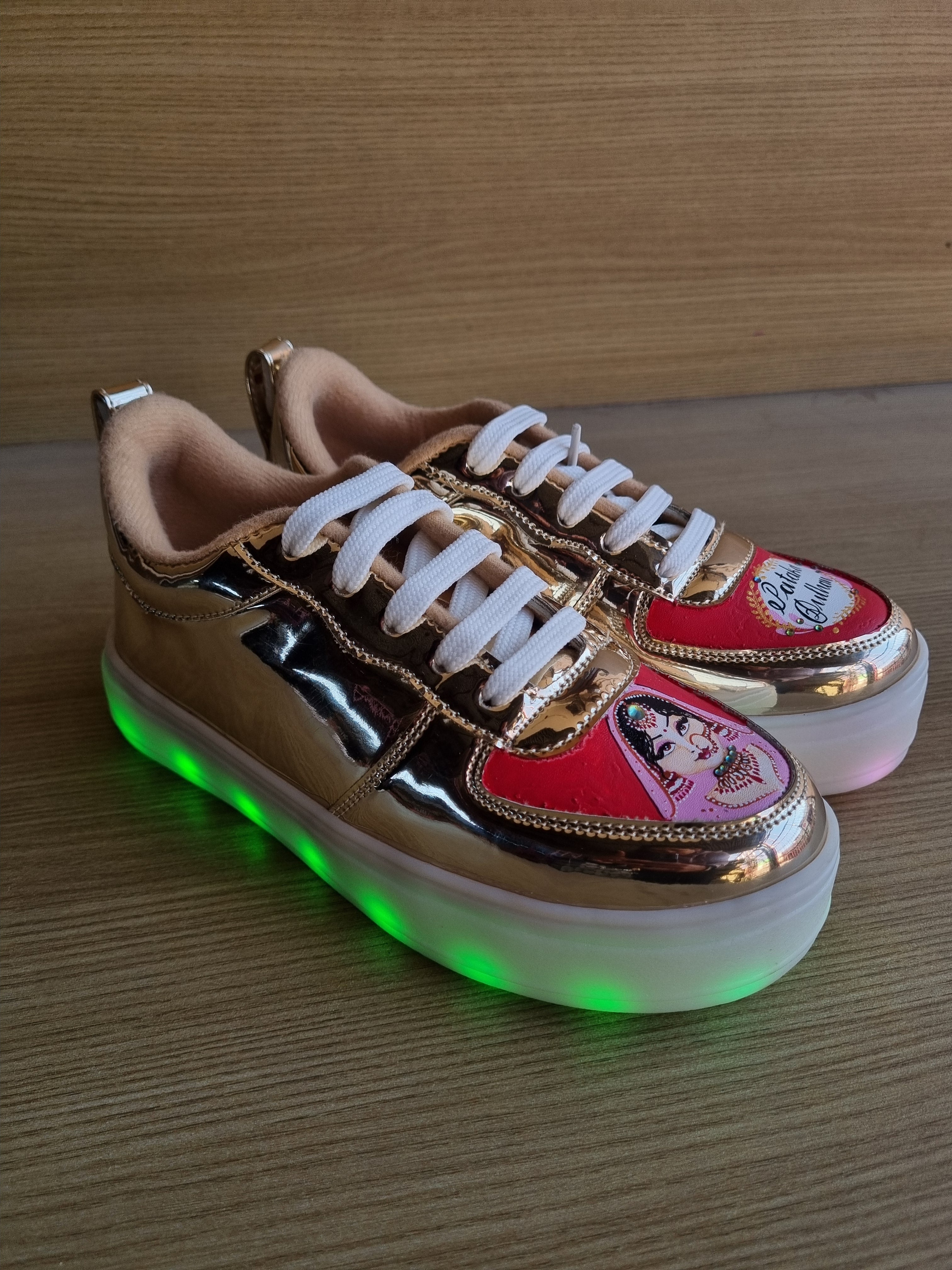LED RECHARGEABLE GOLDEN BRIDAL  sneakers