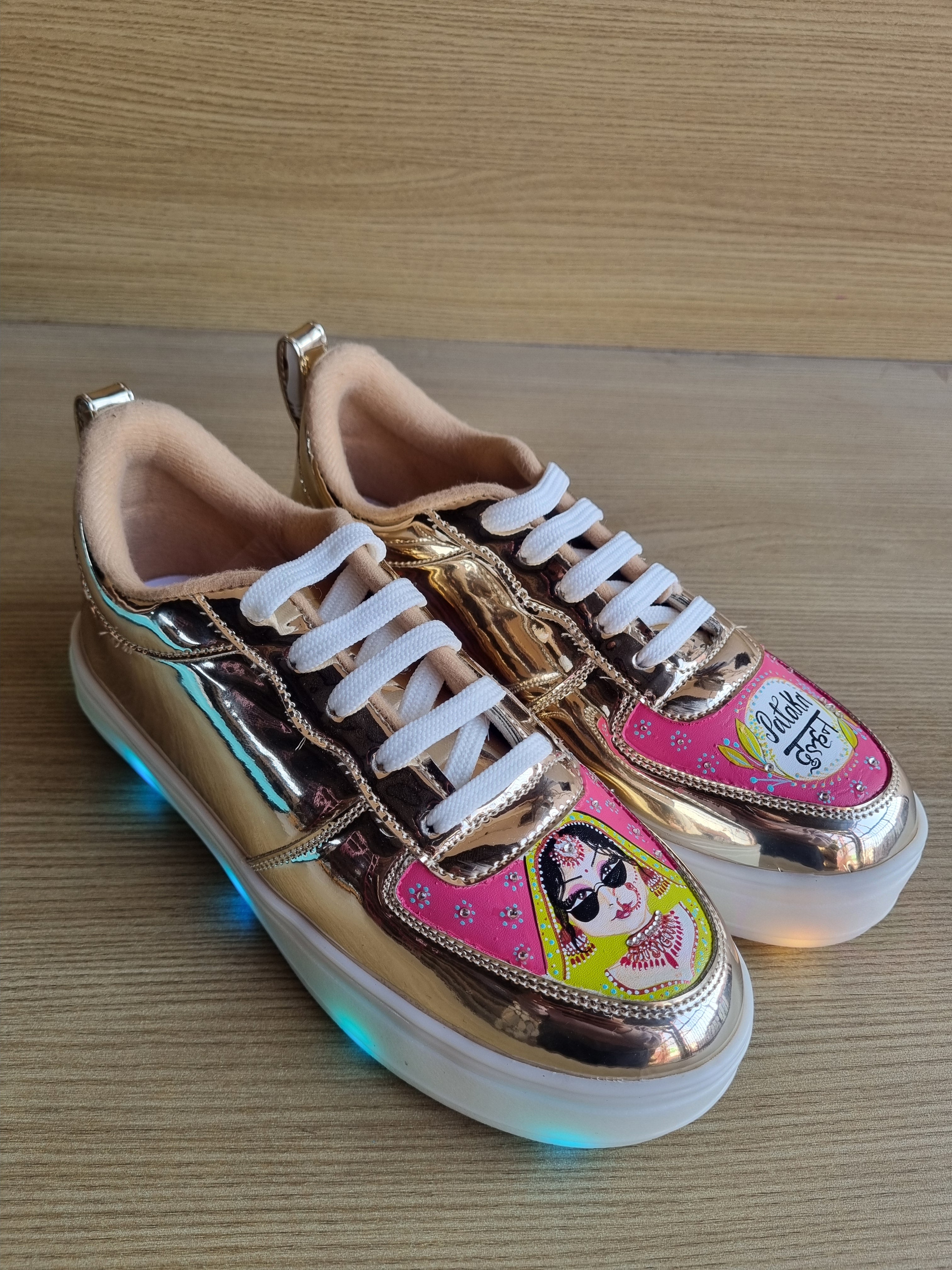 LED RECHARGEABLE GOLDEN BRIDAL  sneakers