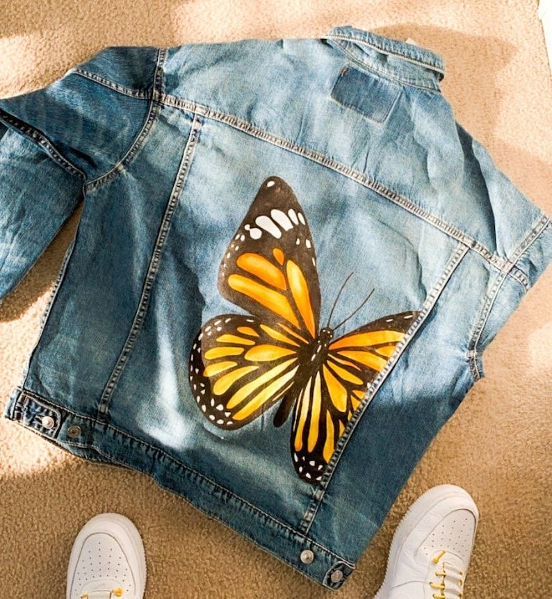 Butterfly denim jacket