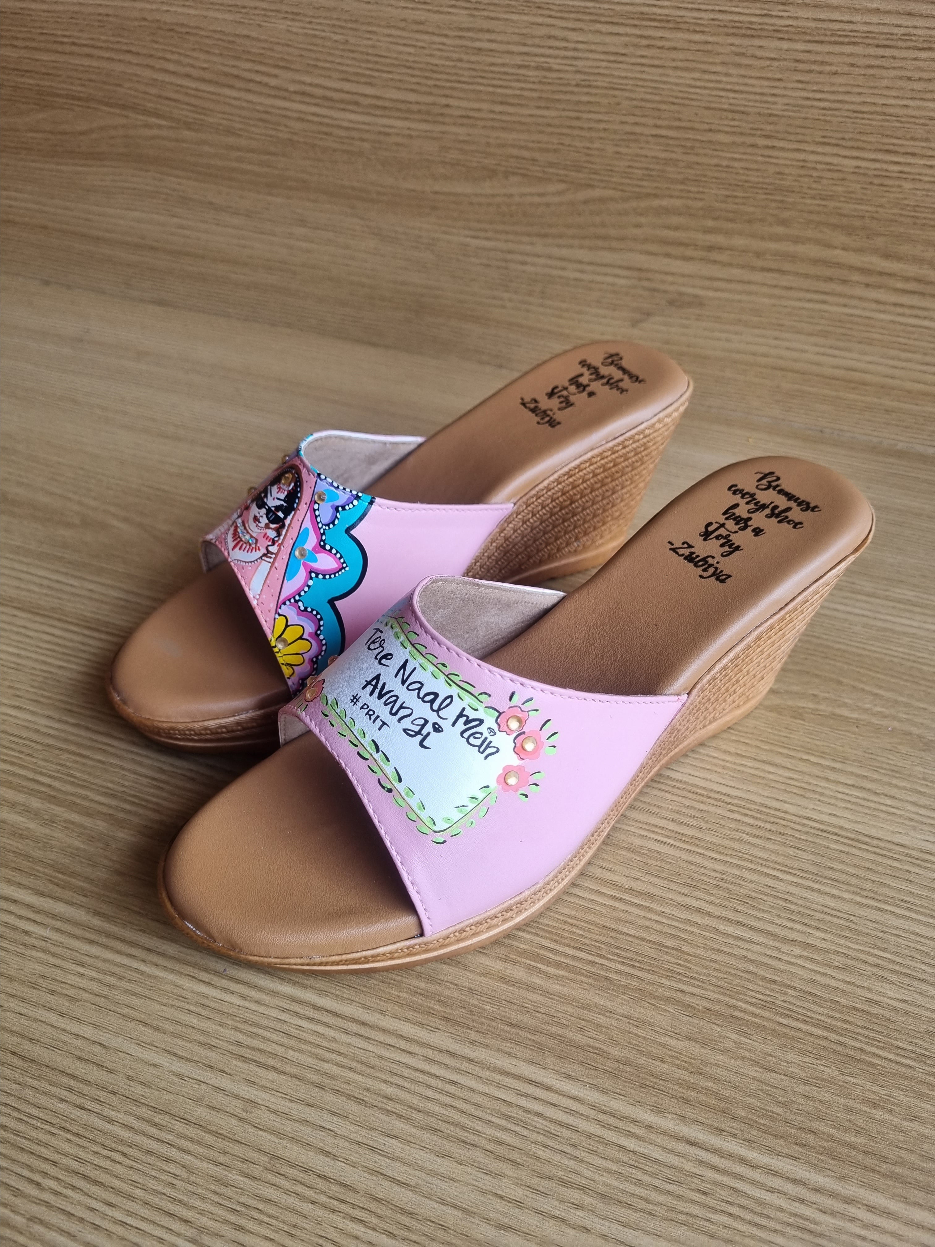 Swag dulhan pastel pink Wedges