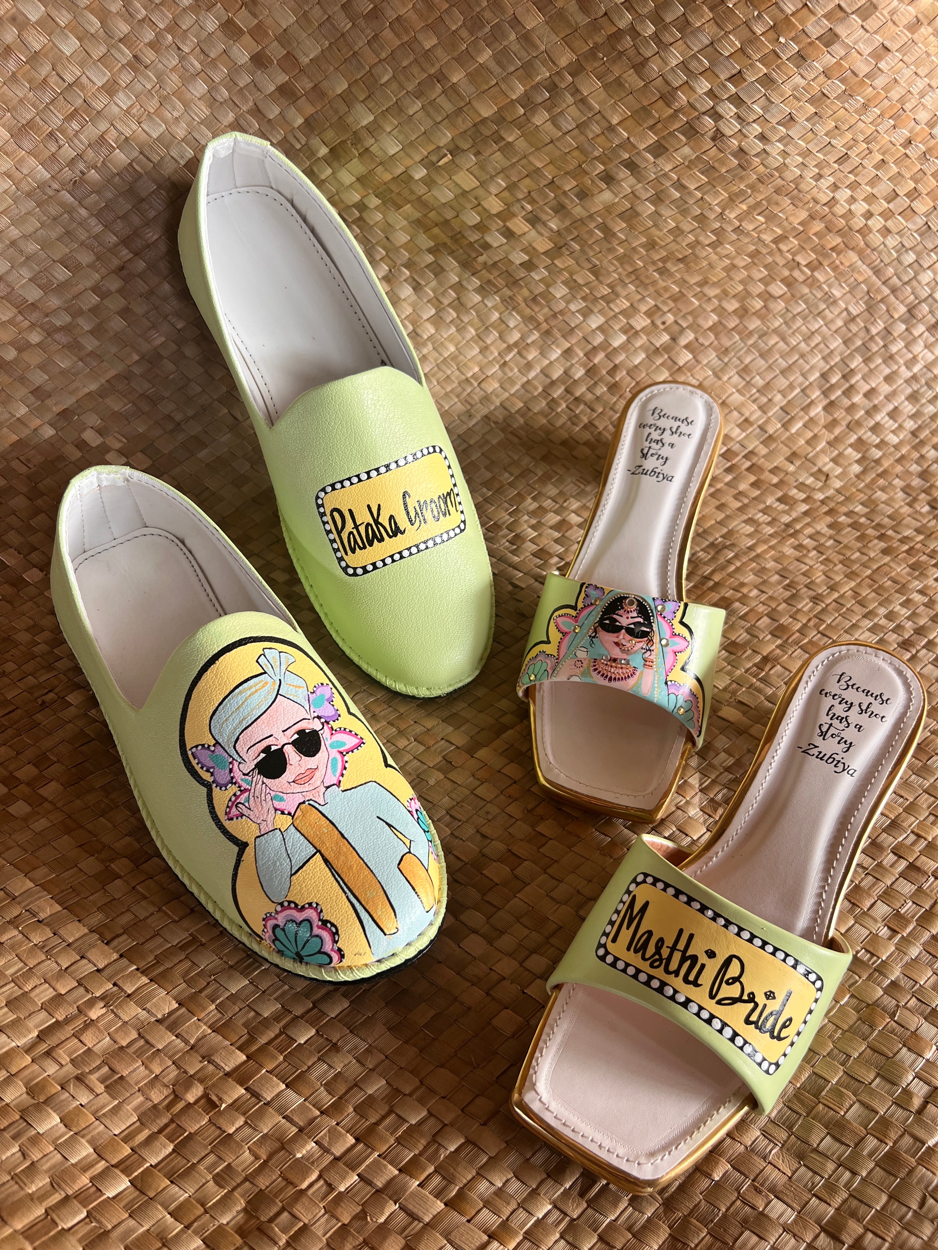 Mint green couple combo