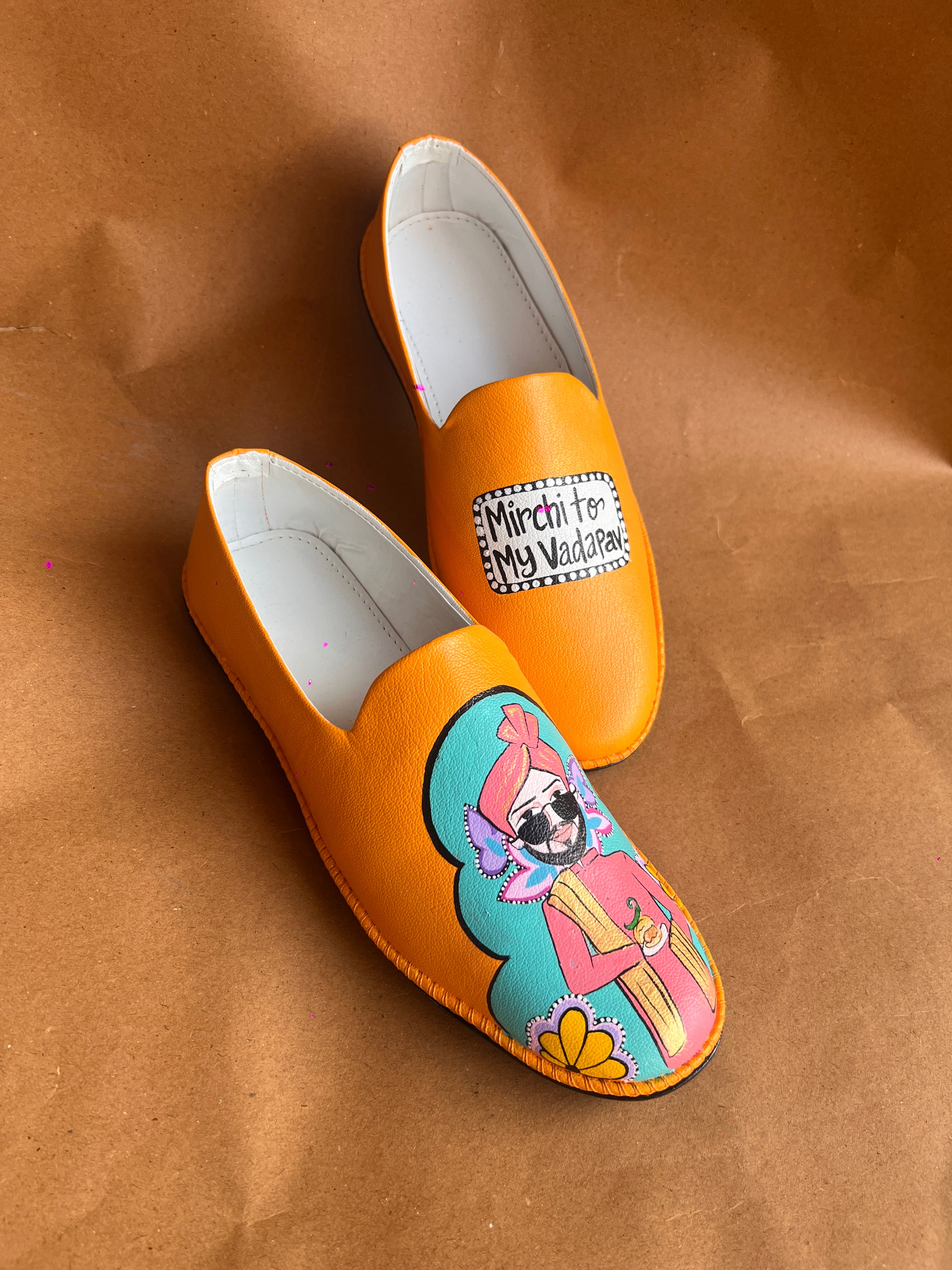 Orangish Yellow filmy swag couple combo