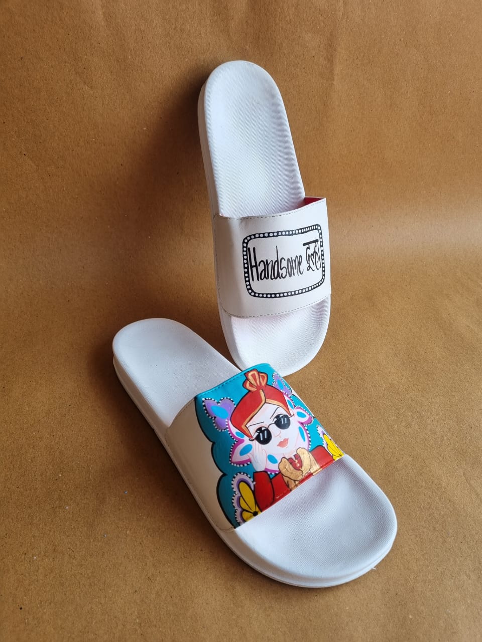 White Slider and wedges couple Combo