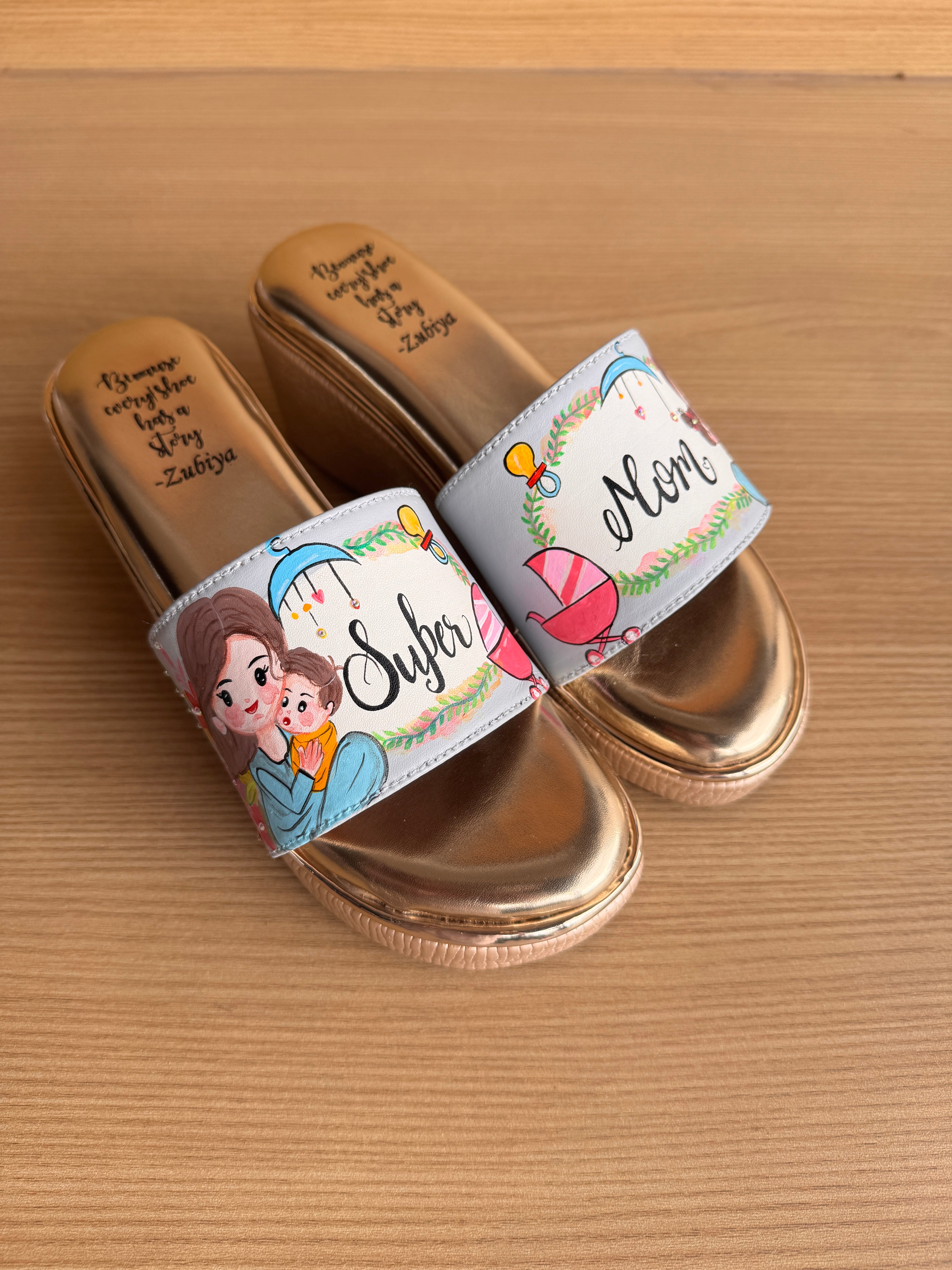 Super mom 3 inch wedges heels