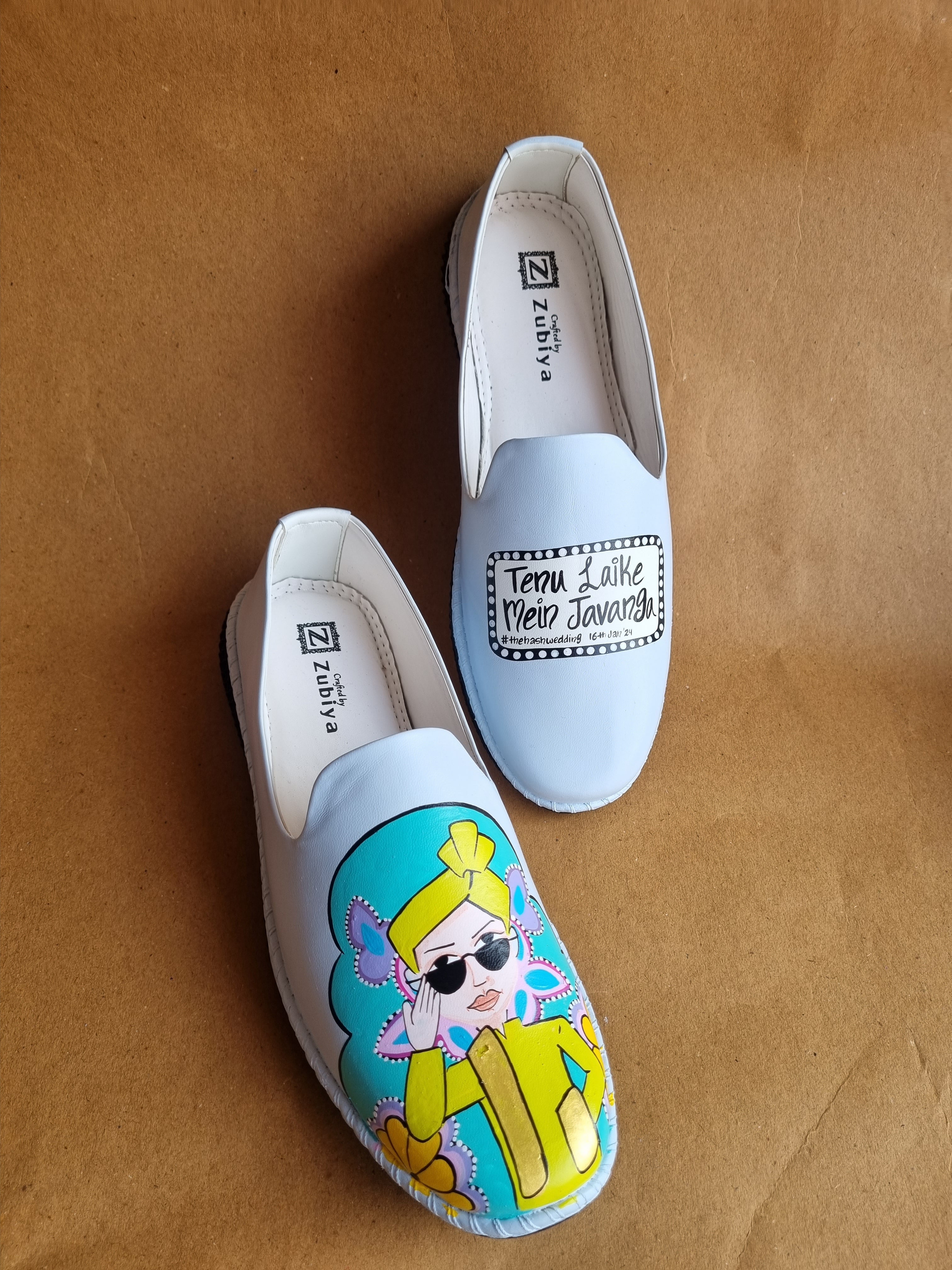 Powder blue MOJRI- block heel couple combo