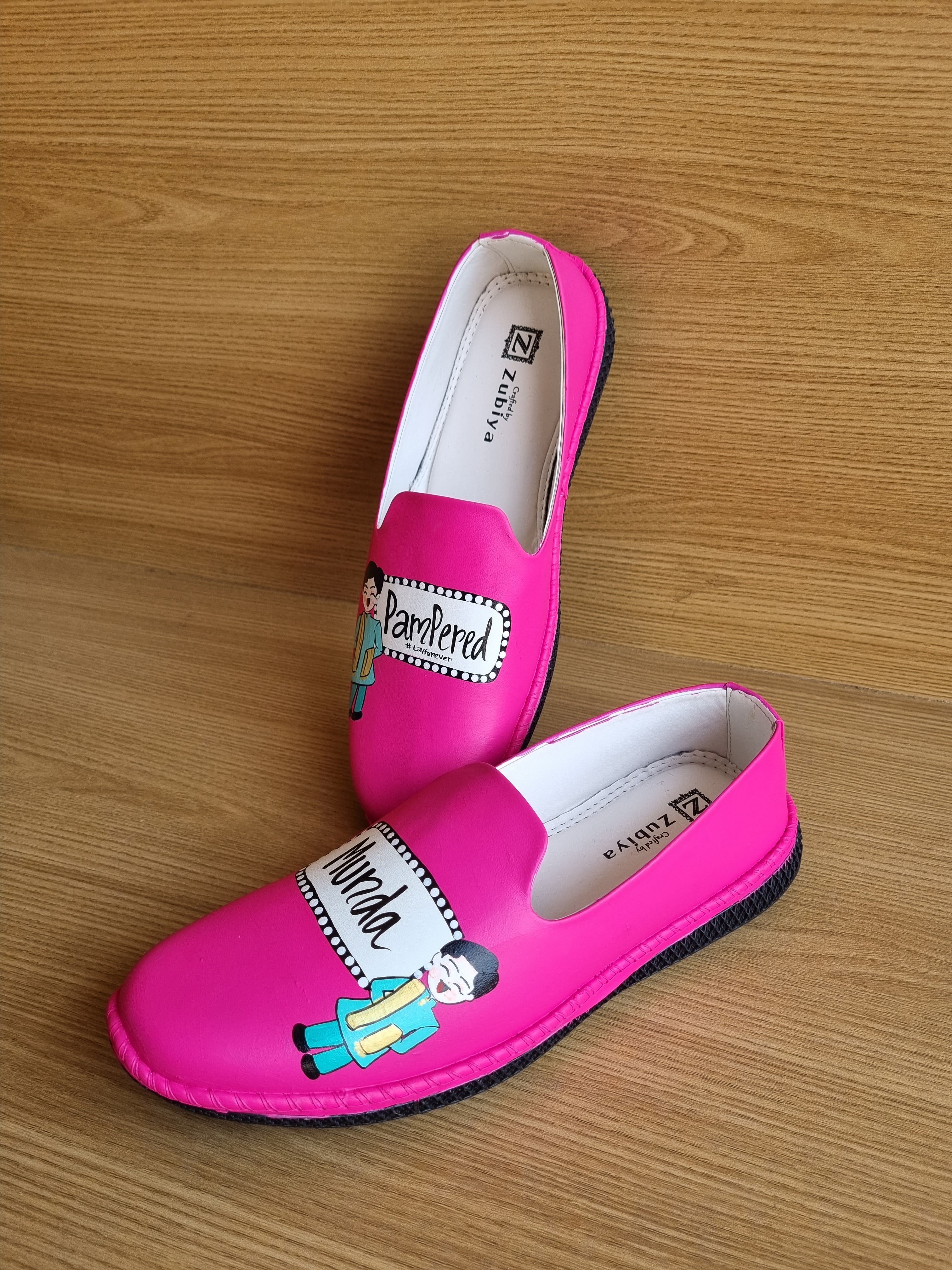 Hot pink pampered munda-nakrili kudi swag couple combo